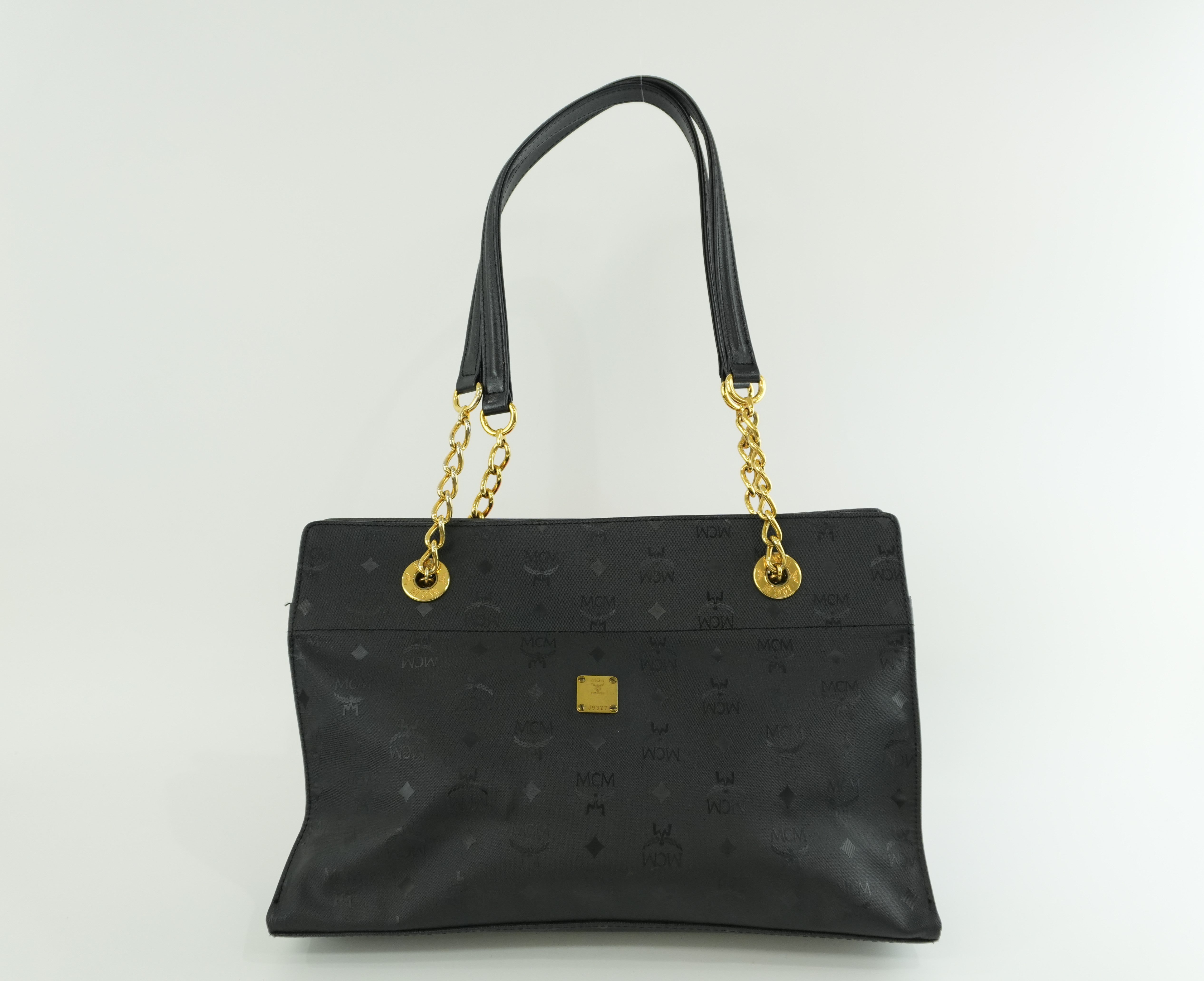 MCM Tote Bag Black Used
