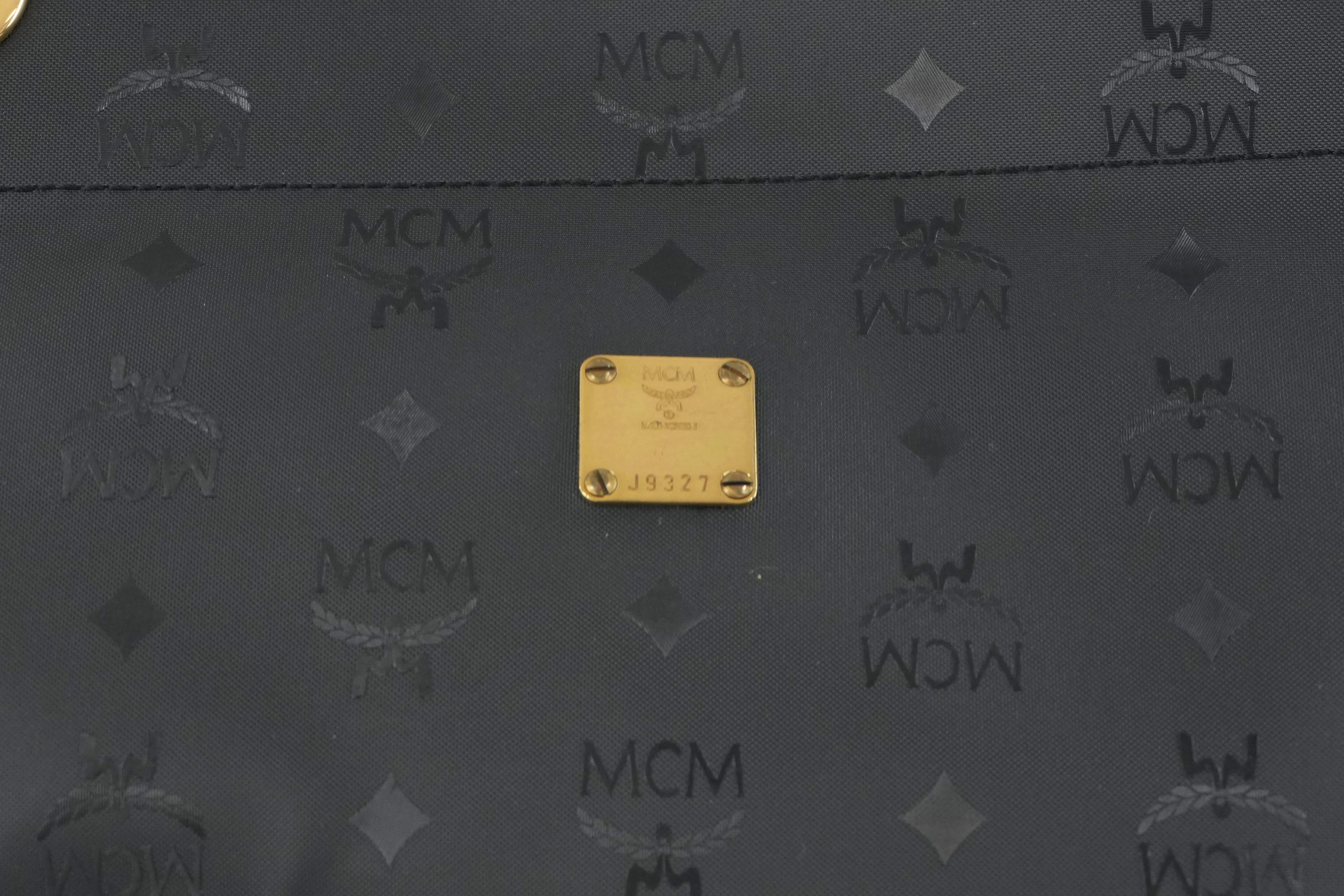 MCM Tote Bag Black Used