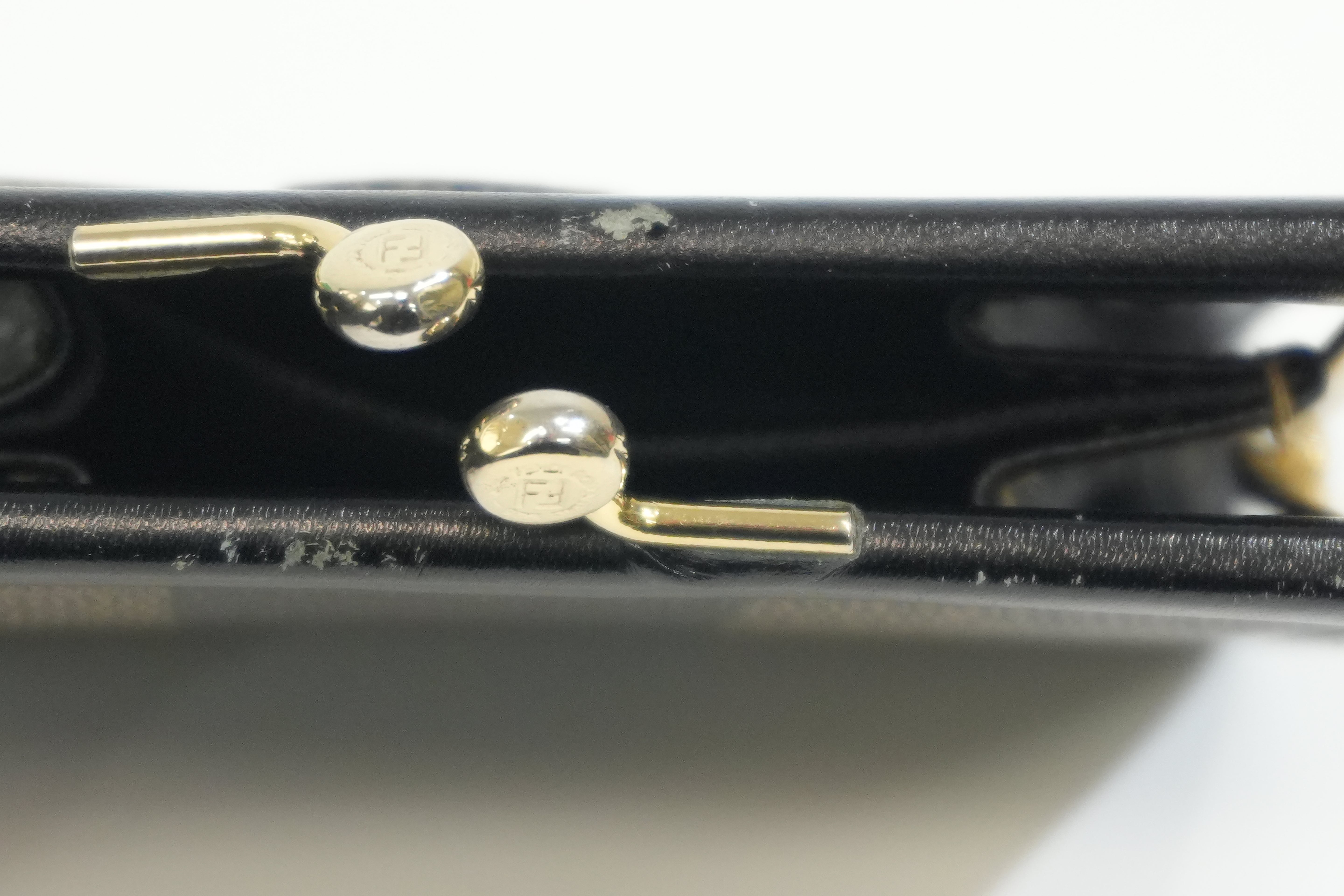 Pre-owned Fendi Pequin Coin Case Brown