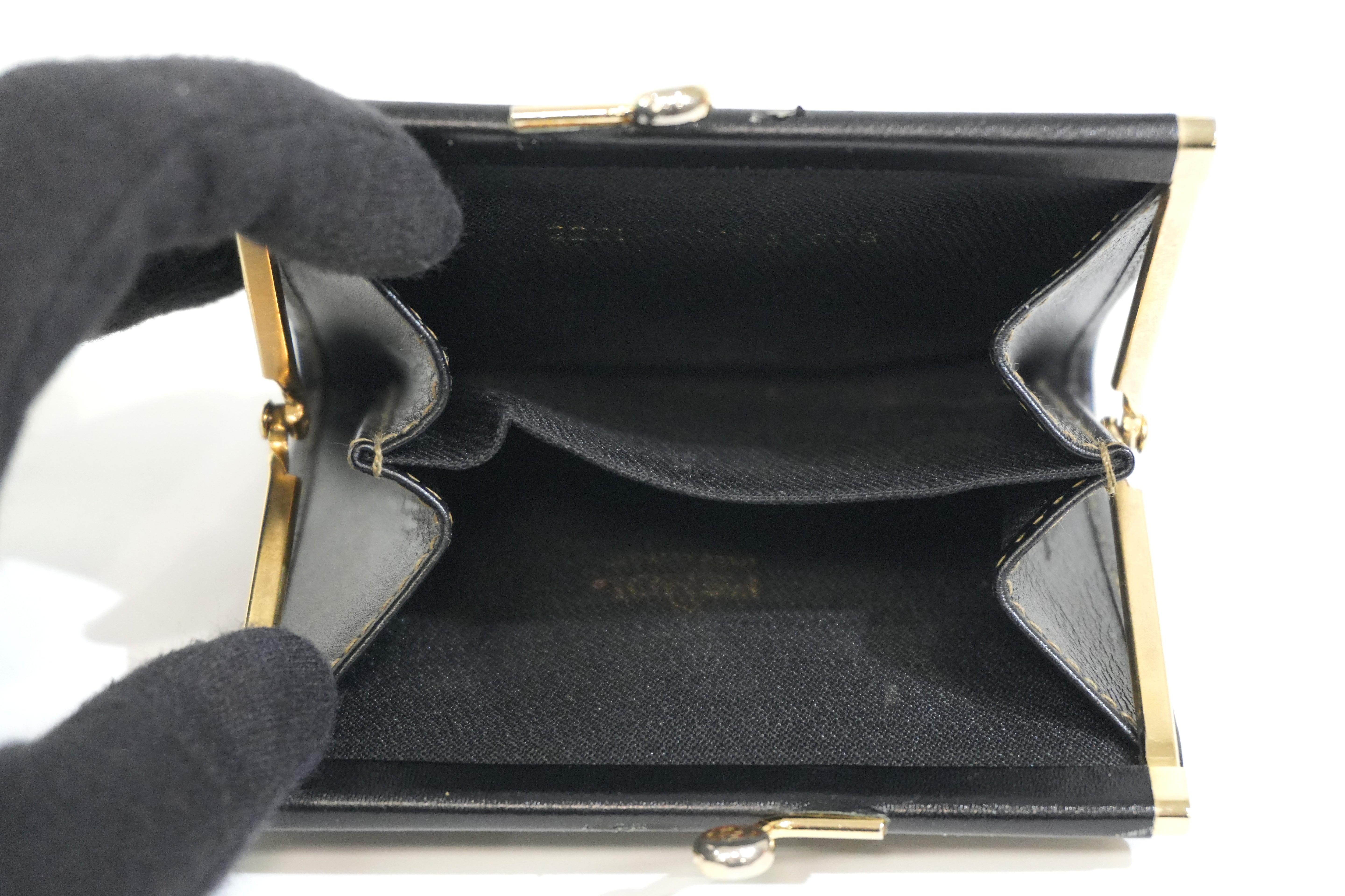 Pre-owned Fendi Pequin Coin Case Brown