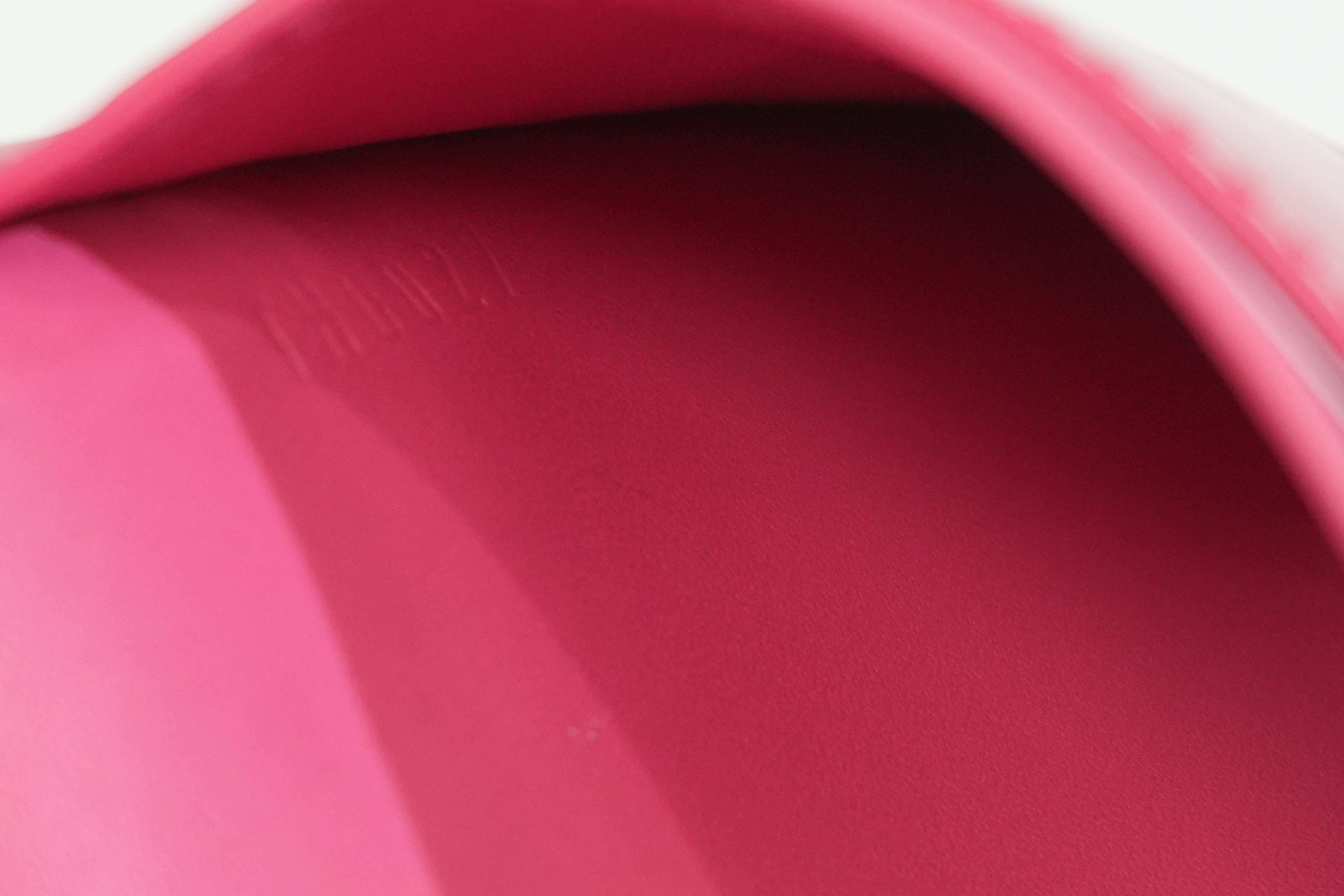 Pre-owned Louis Vuitton Vernis Envelope Plate Wallet Pink