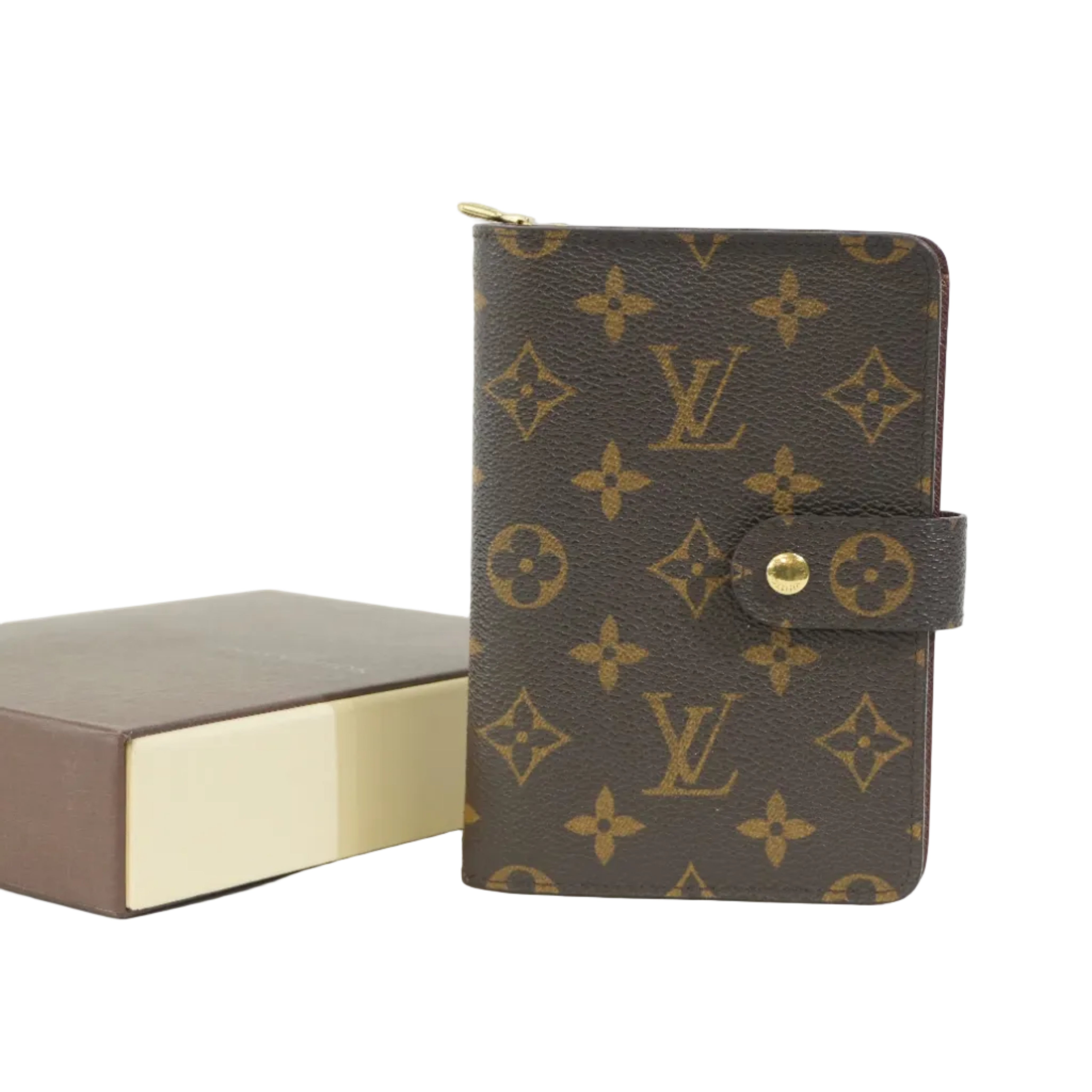 Pre-owned Louis Vuitton Monogram Papi Short Wallet
