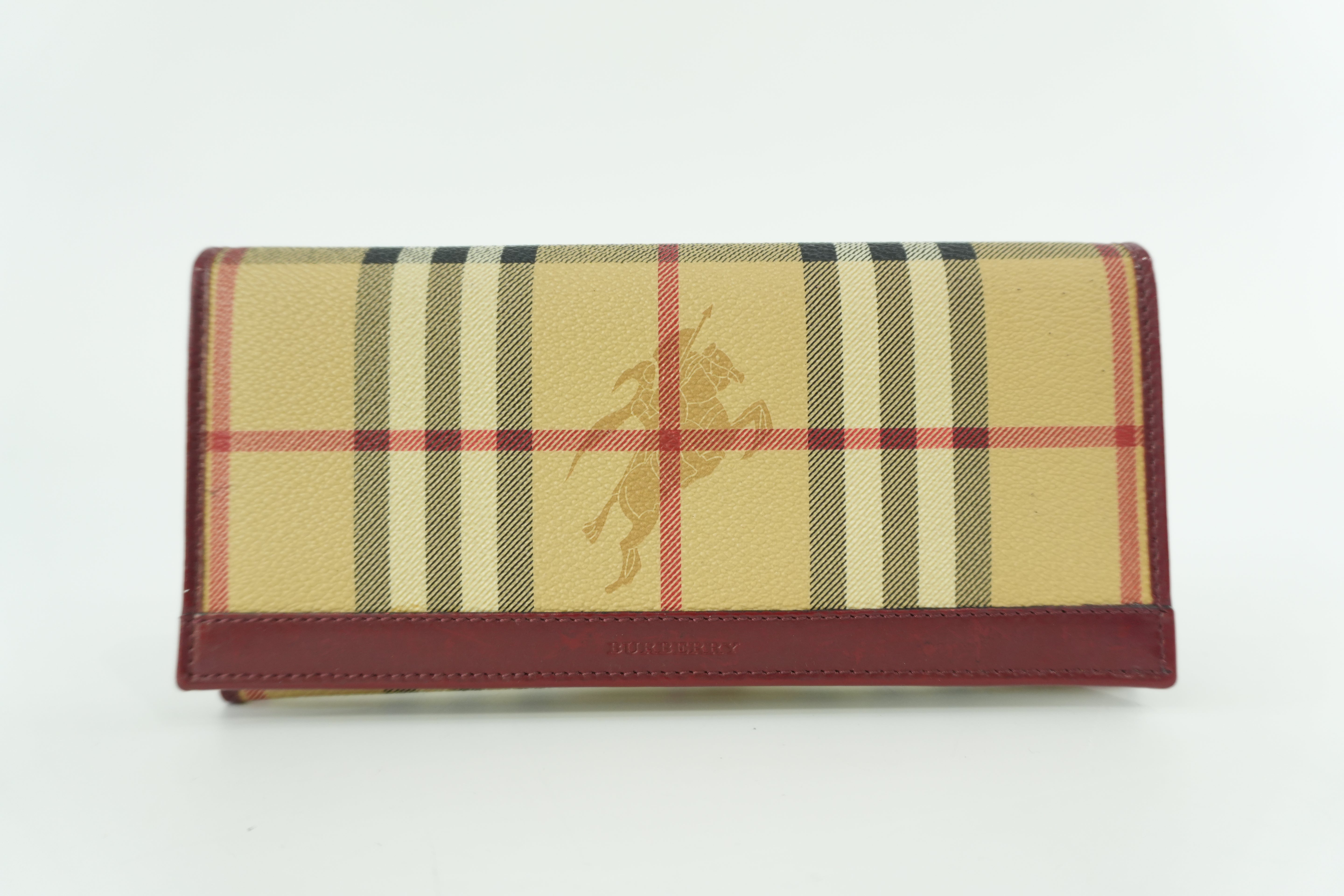 Burberry Wallet Burgundy Used