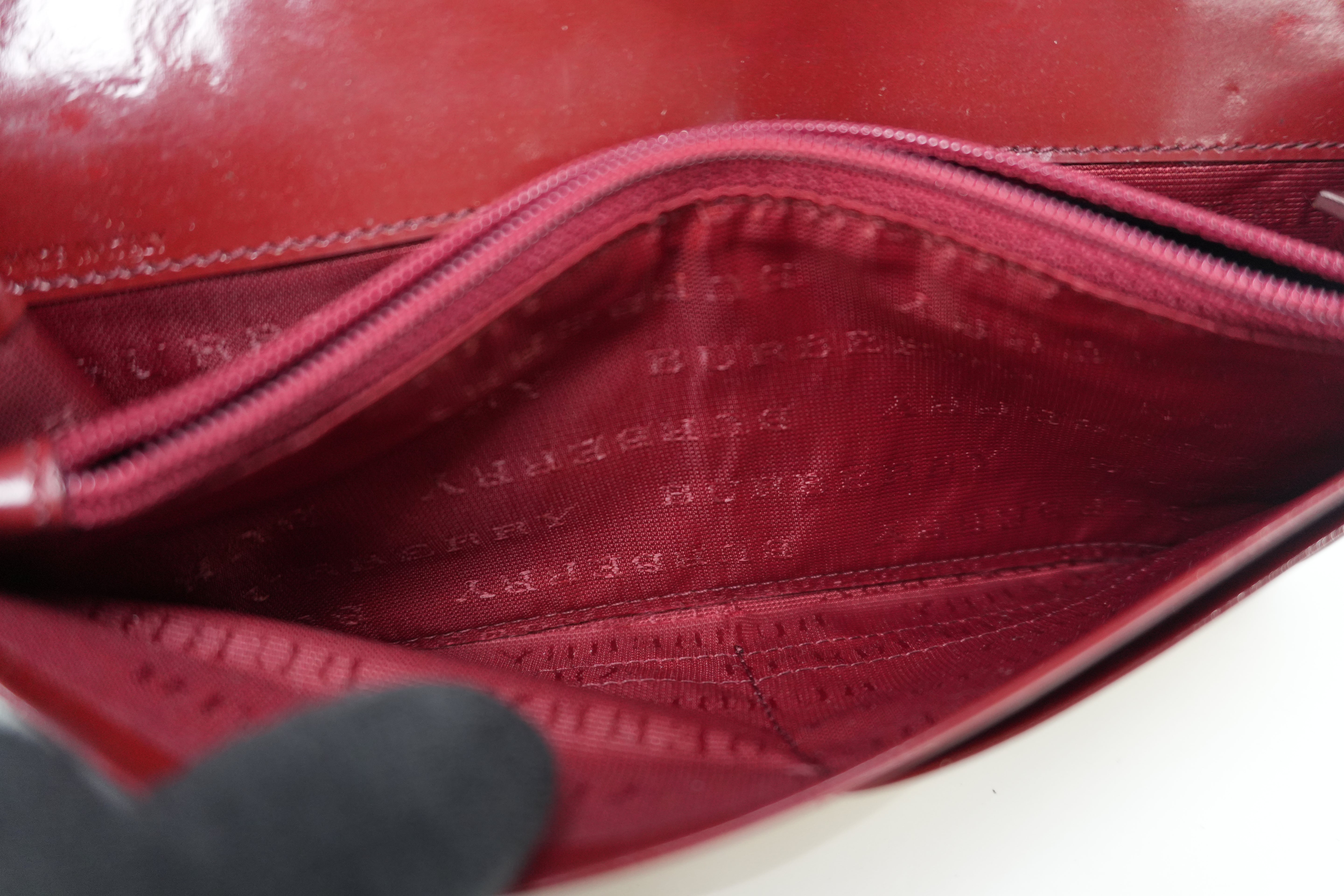 Burberry Wallet Burgundy Used
