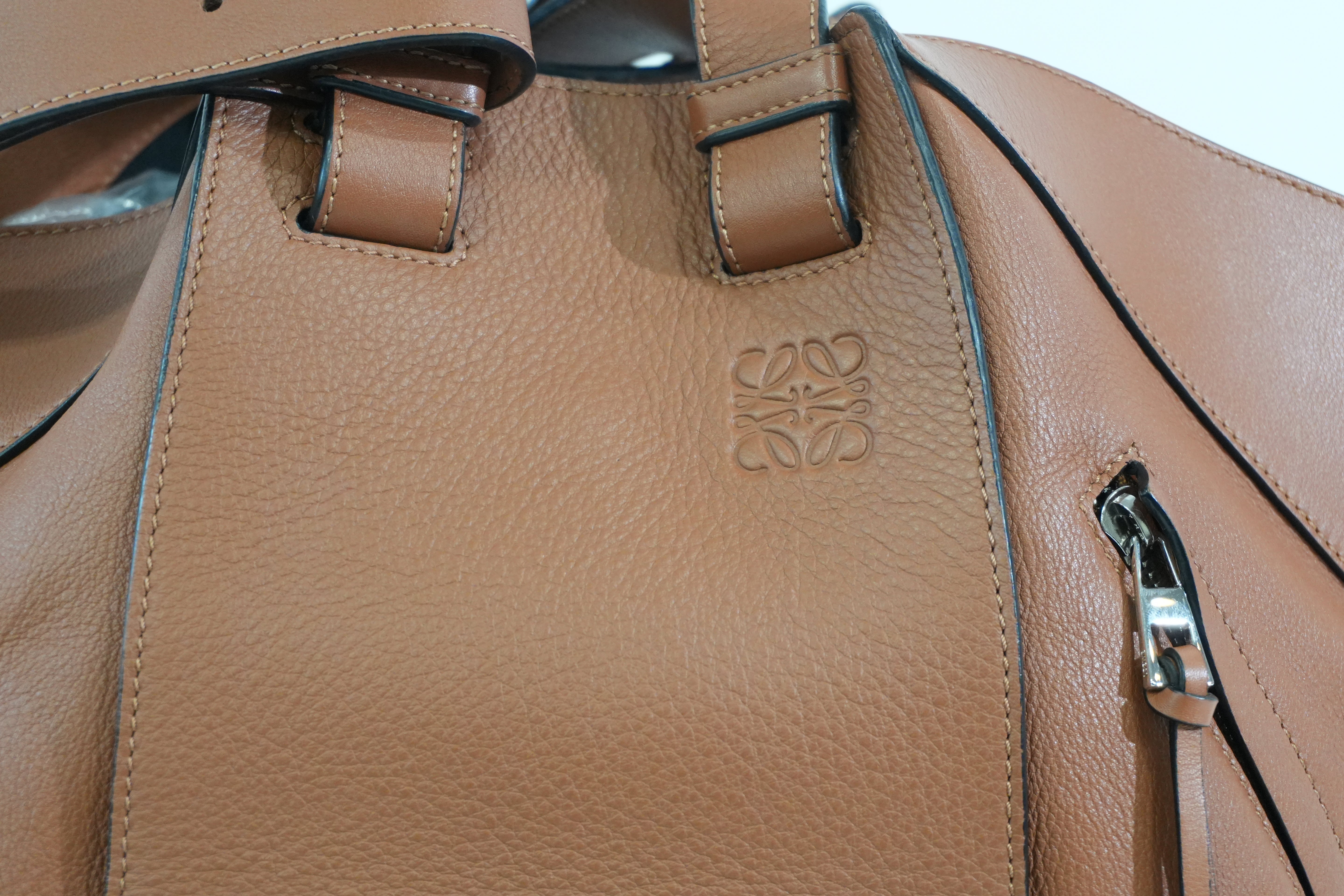 Pre-owned Loewe Big Hammock Shoulder Bag Brown