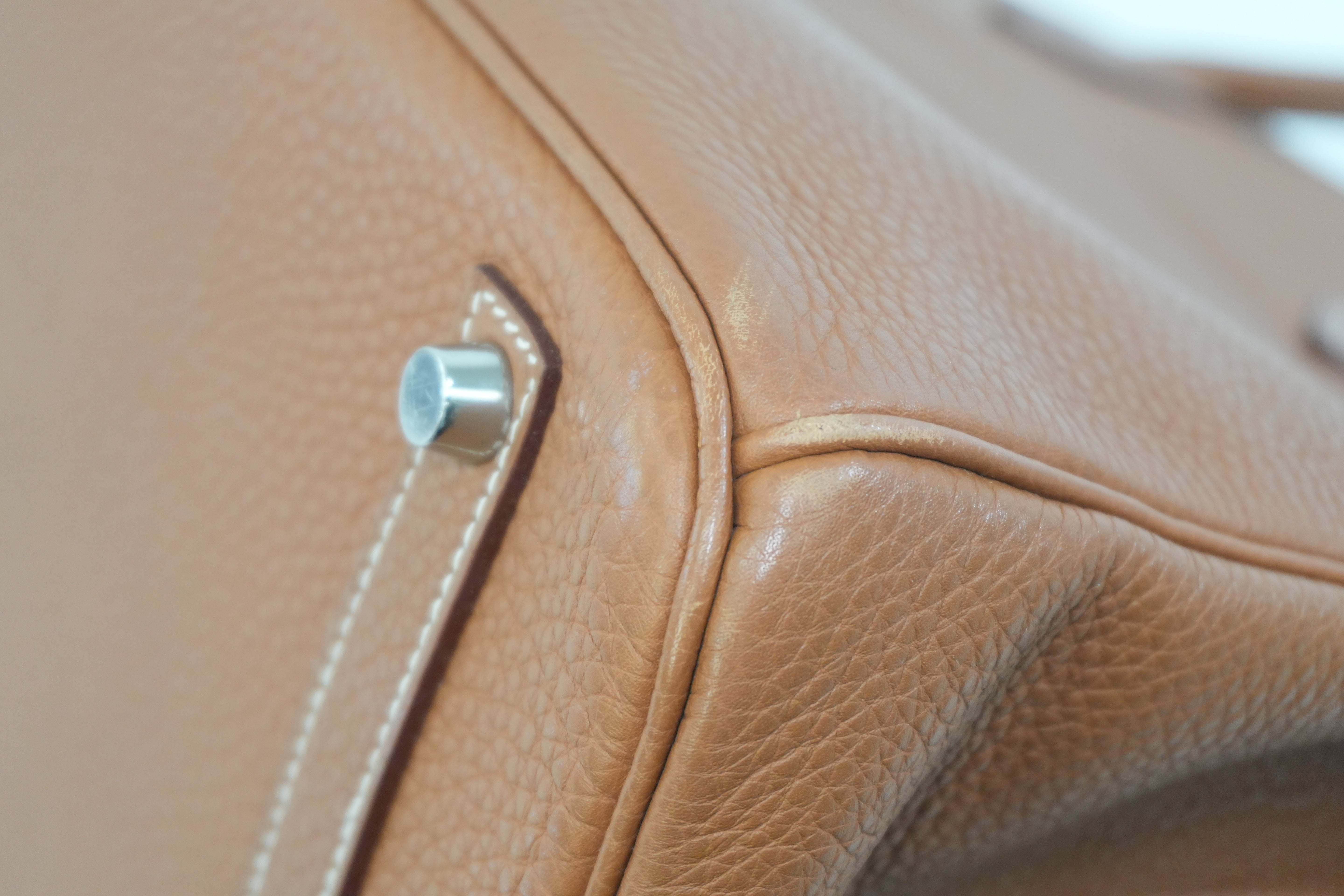 Pre-owned Hermes Togo Leather Birkin 35 Gold
