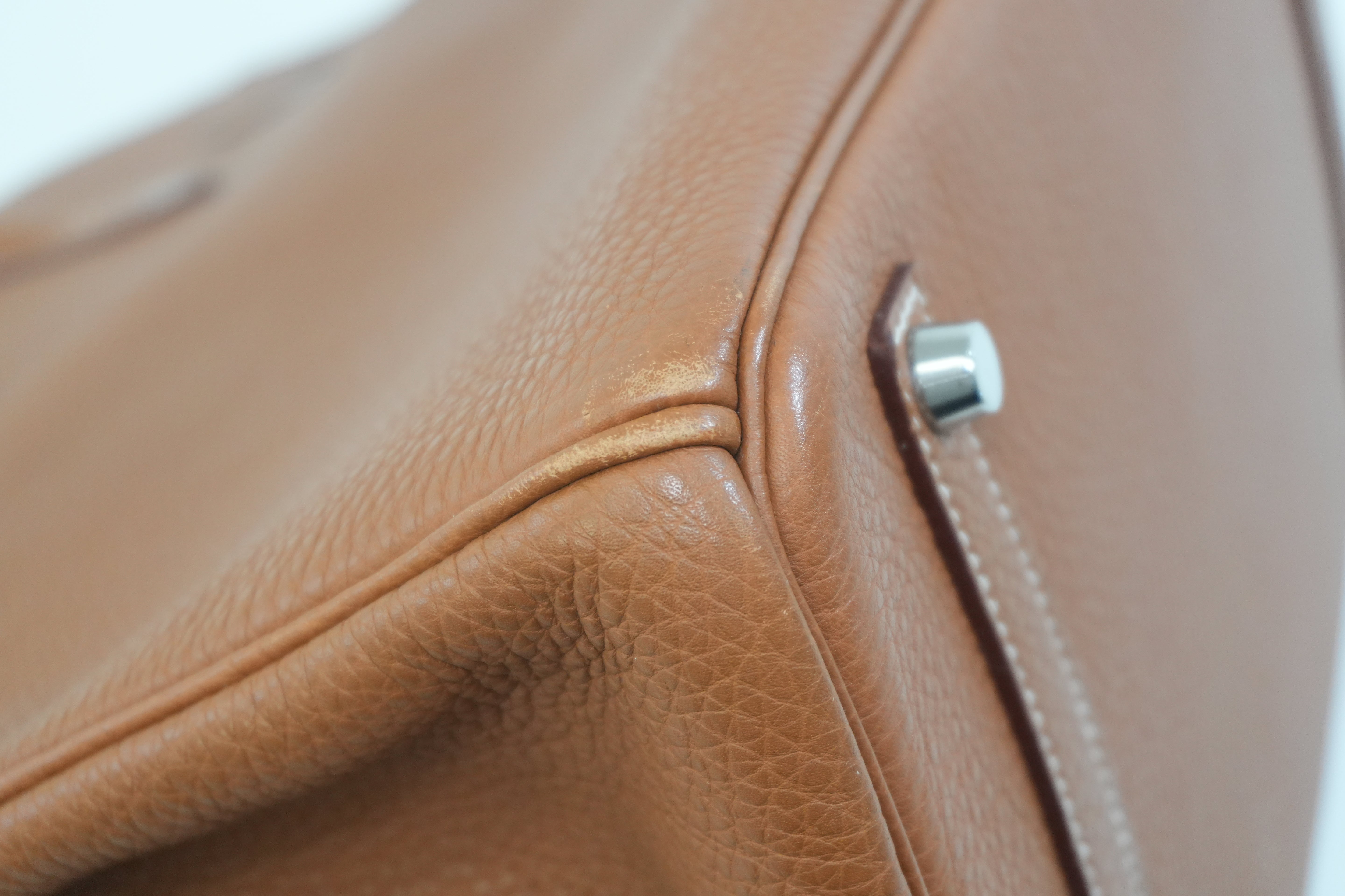 Pre-owned Hermes Togo Leather Birkin 35 Gold