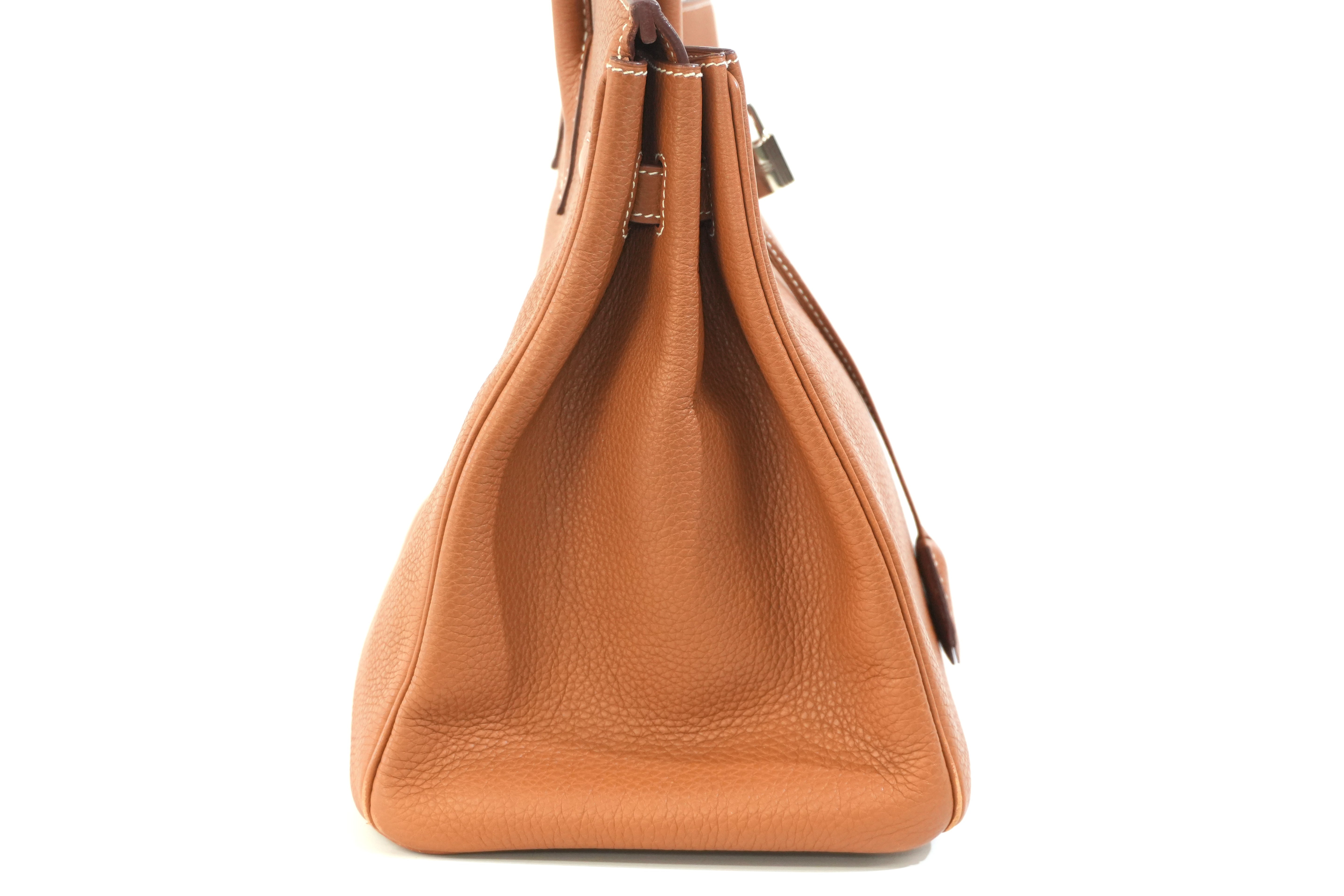Pre-owned Hermes Togo Leather Birkin 35 Gold