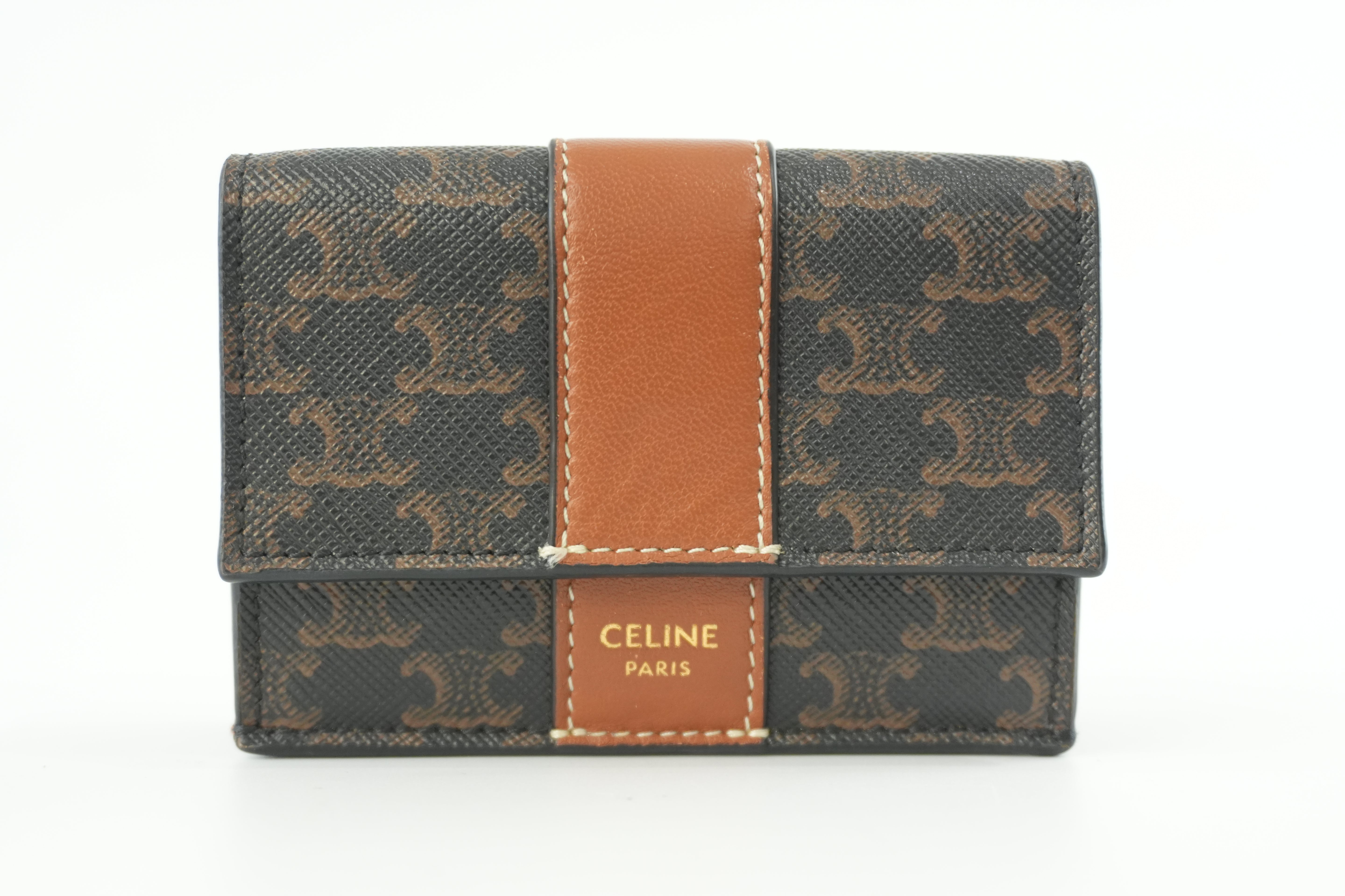 Celine Small Trifold Compact Wallet Used