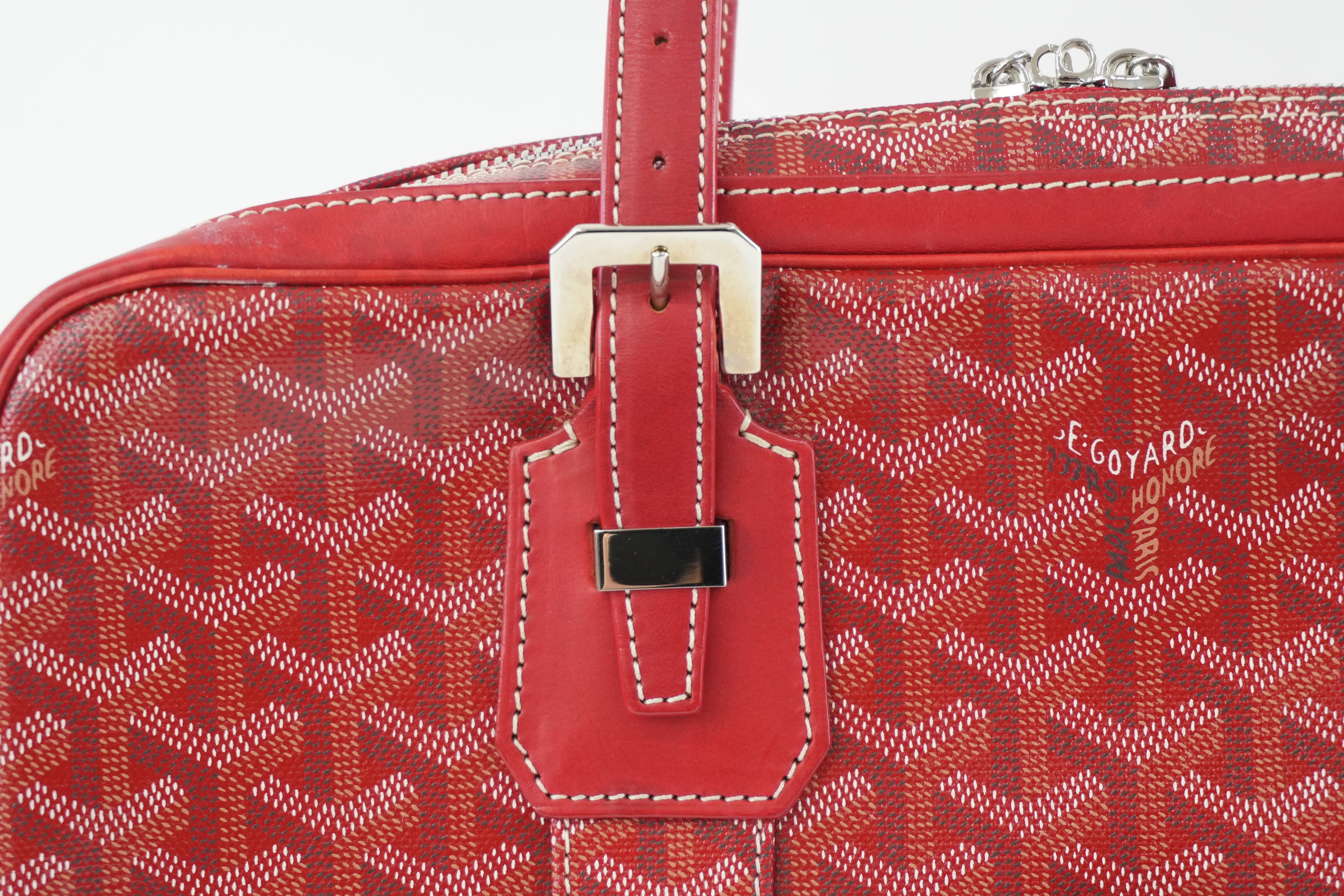 Goyard Briefcase Red Used