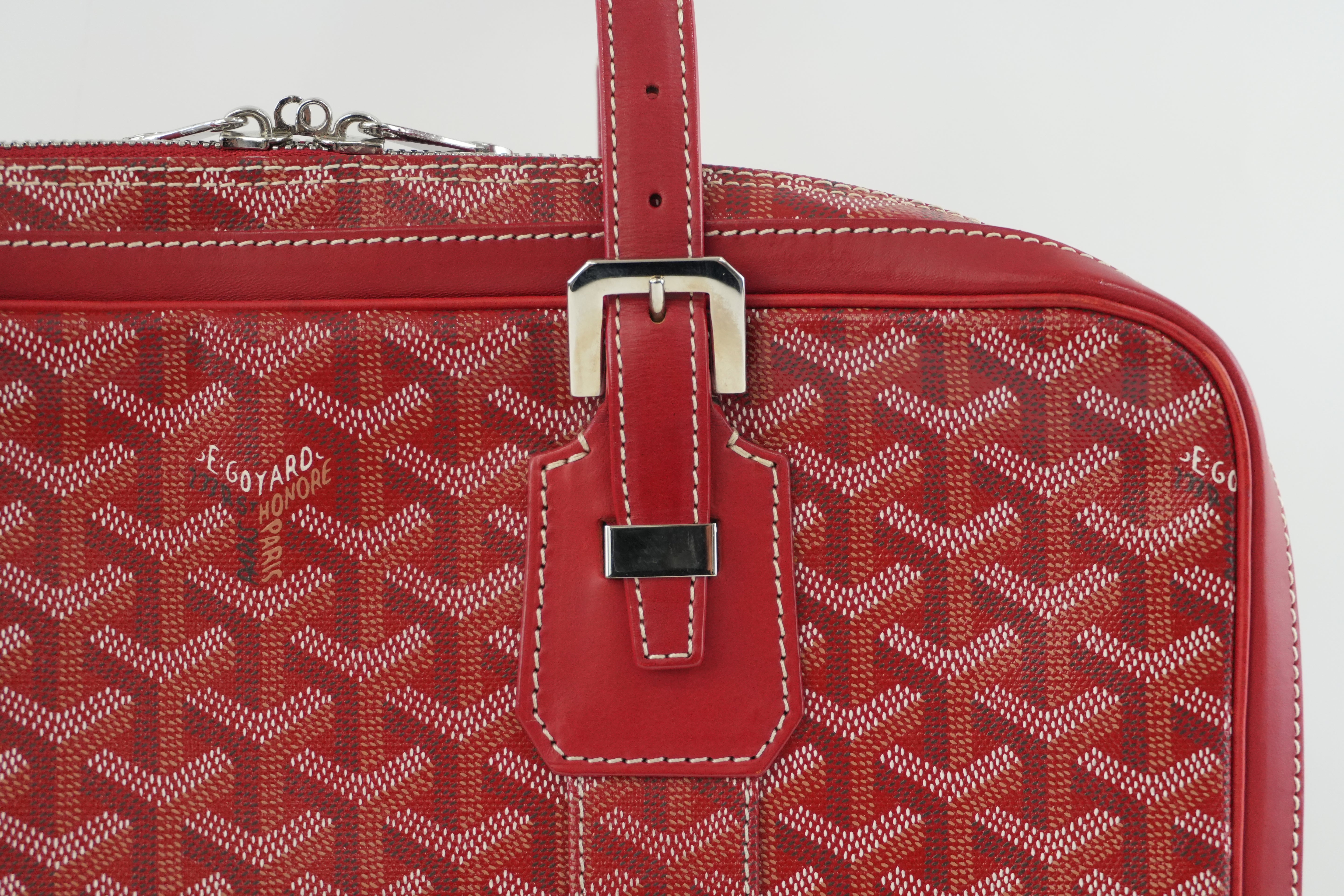 Goyard Briefcase Red Used