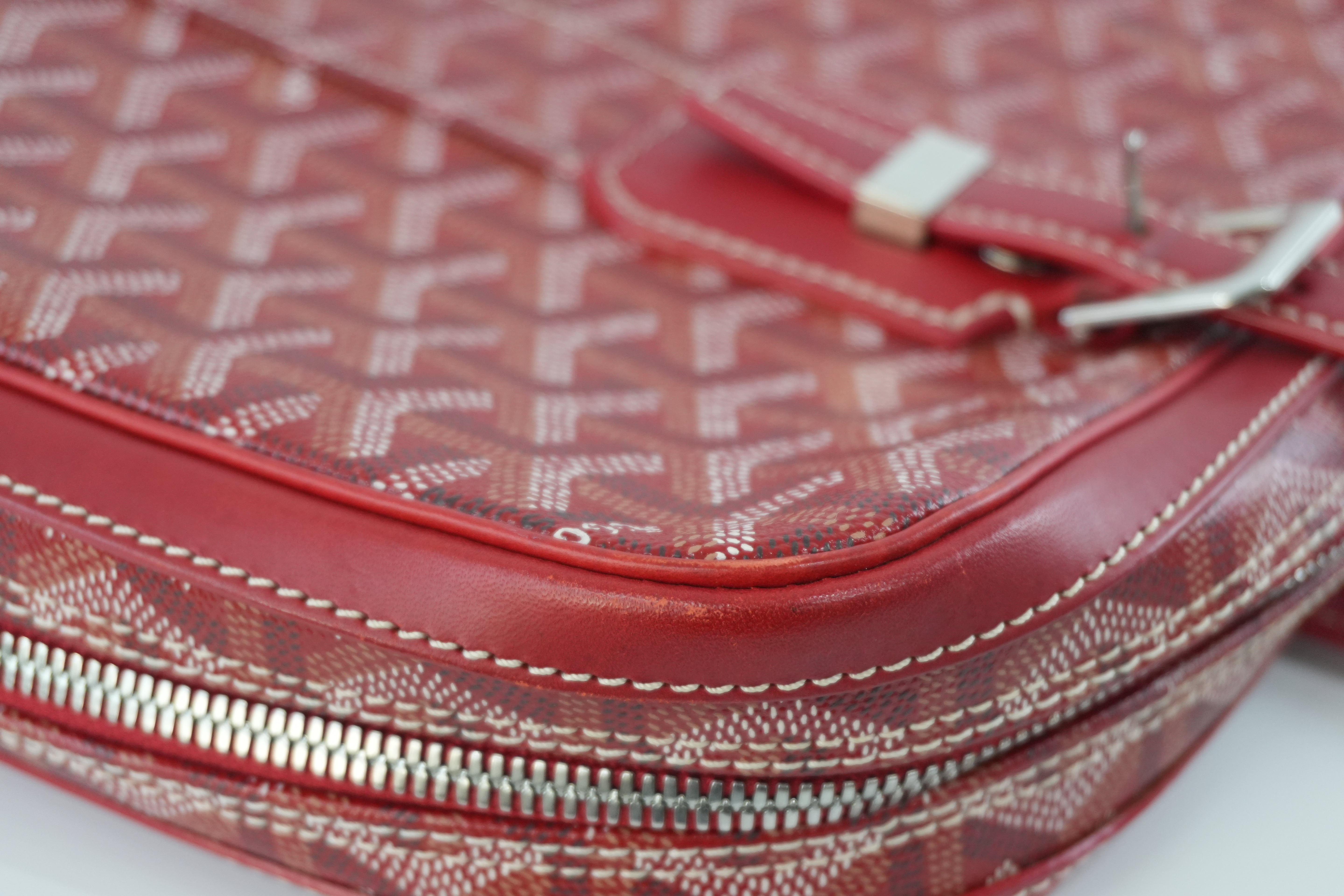 Goyard Briefcase Red Used