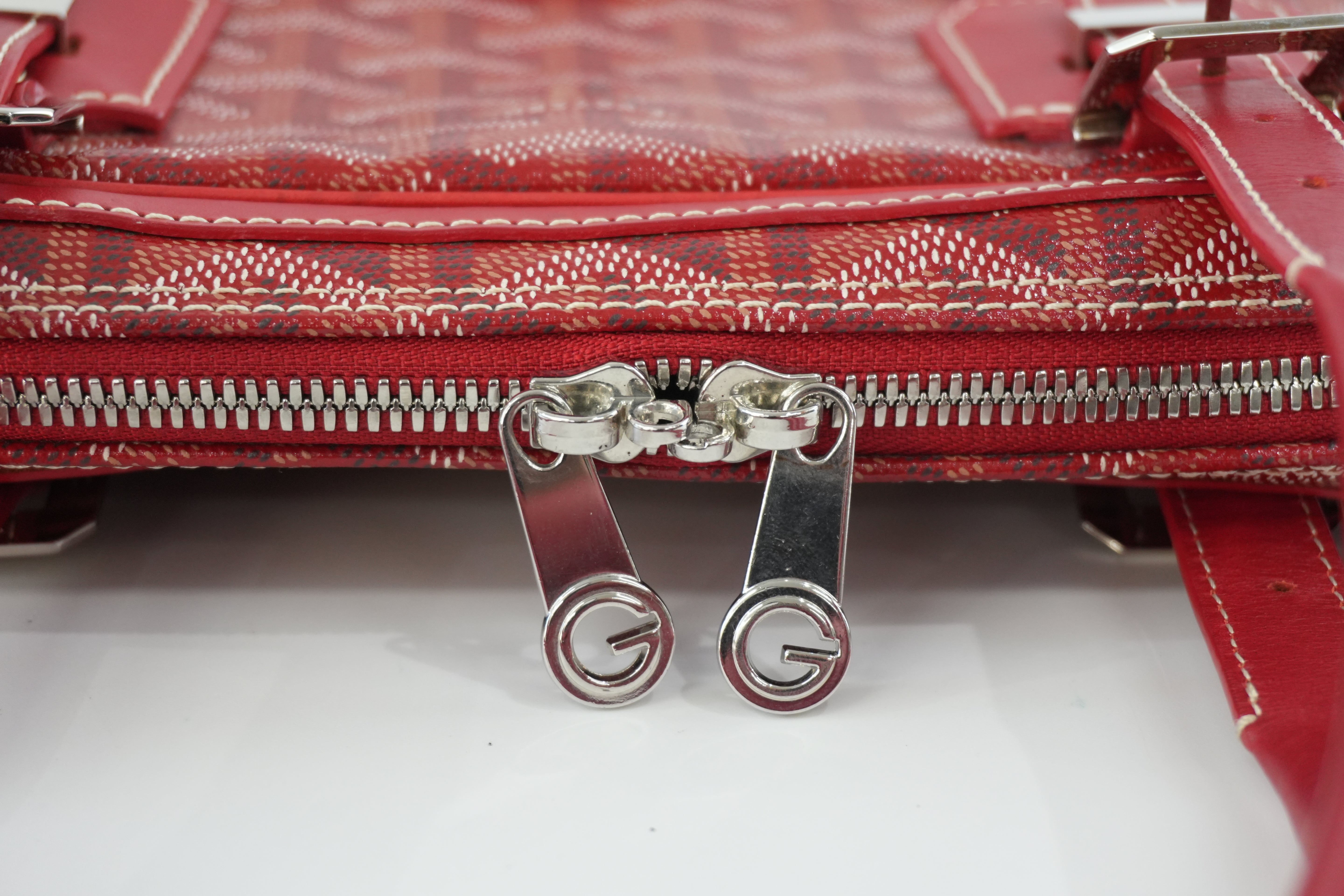 Goyard Briefcase Red Used