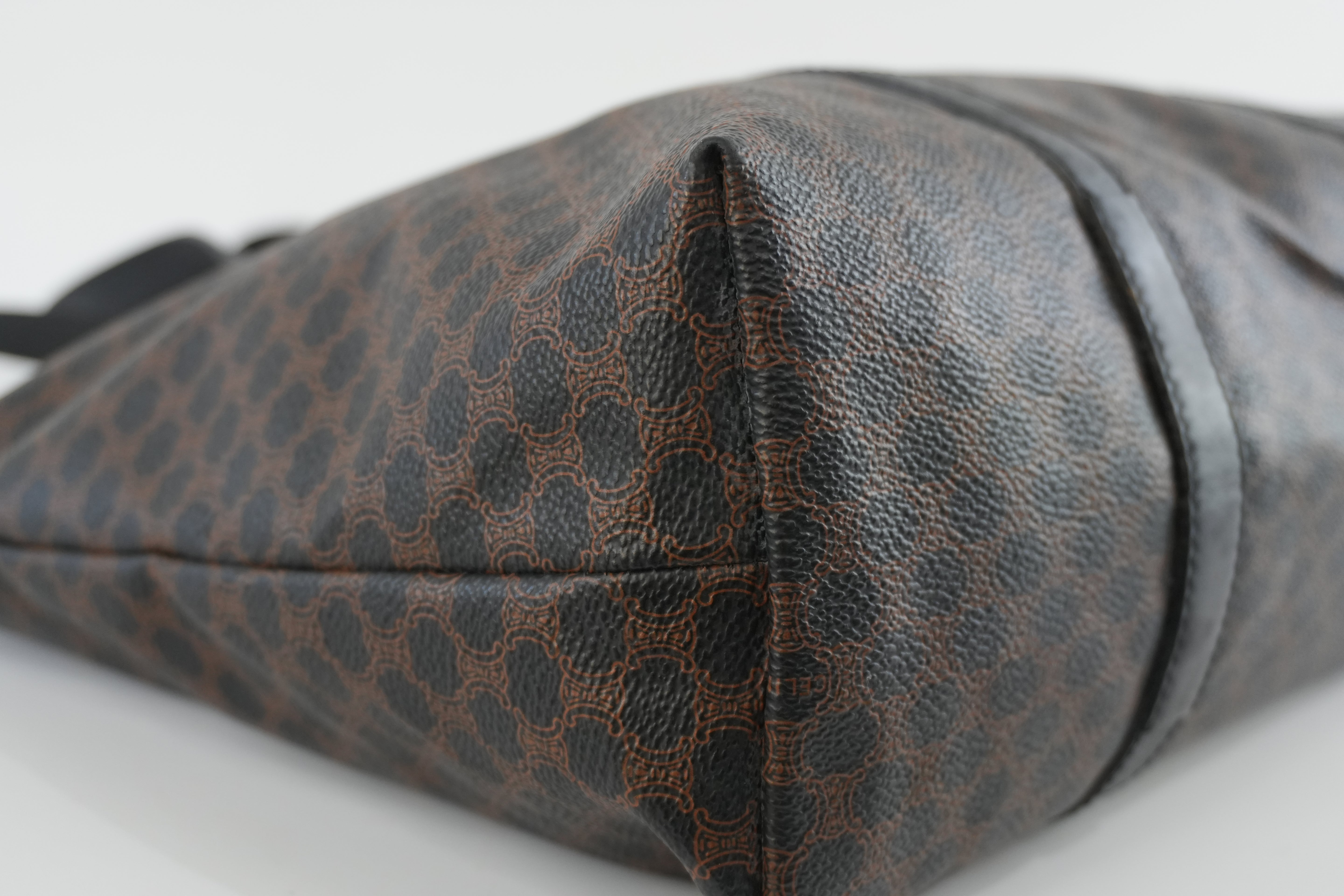 Celine Macadam Tote Bag Black Used