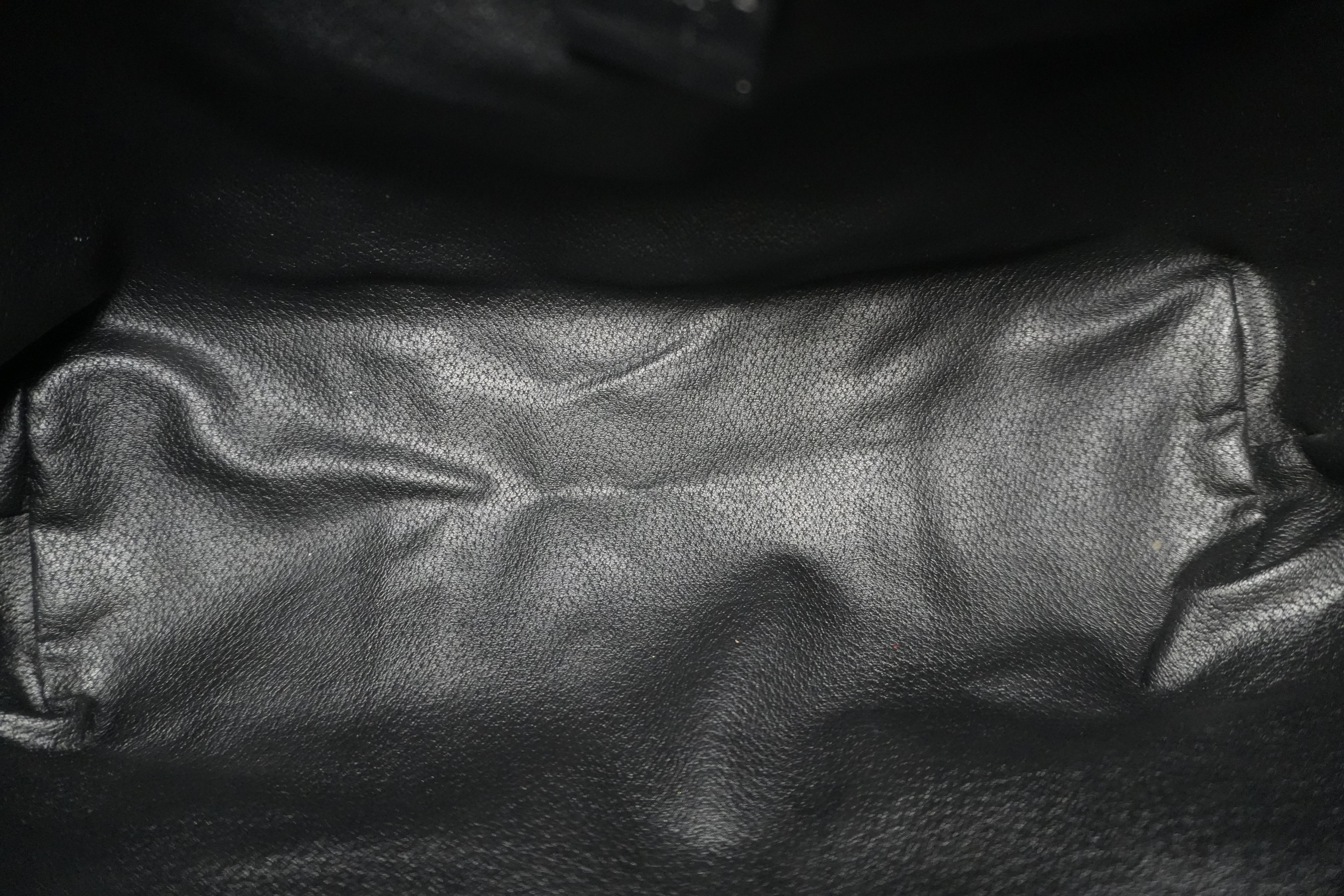 Celine Macadam Tote Bag Black Used