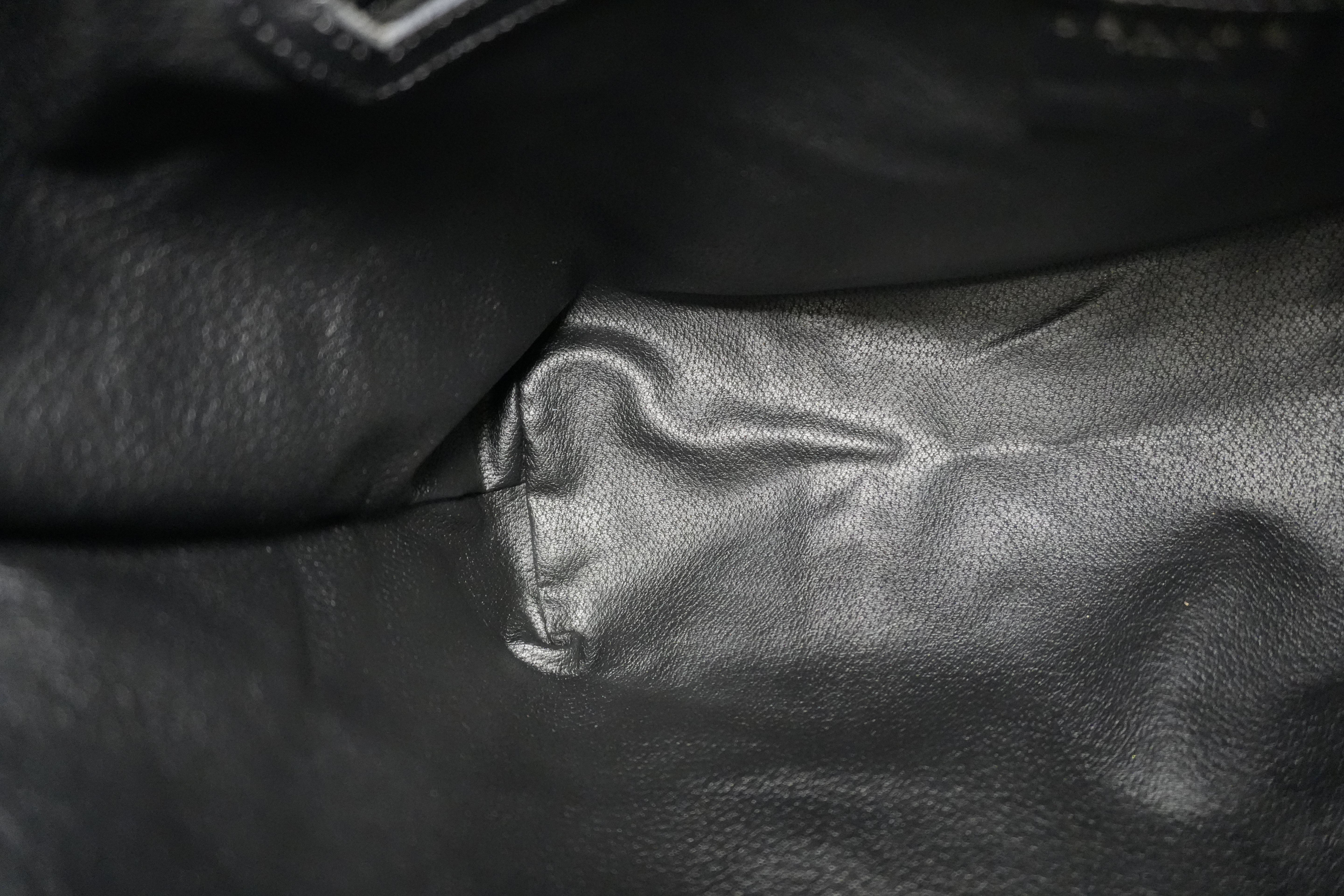 Celine Macadam Tote Bag Black Used