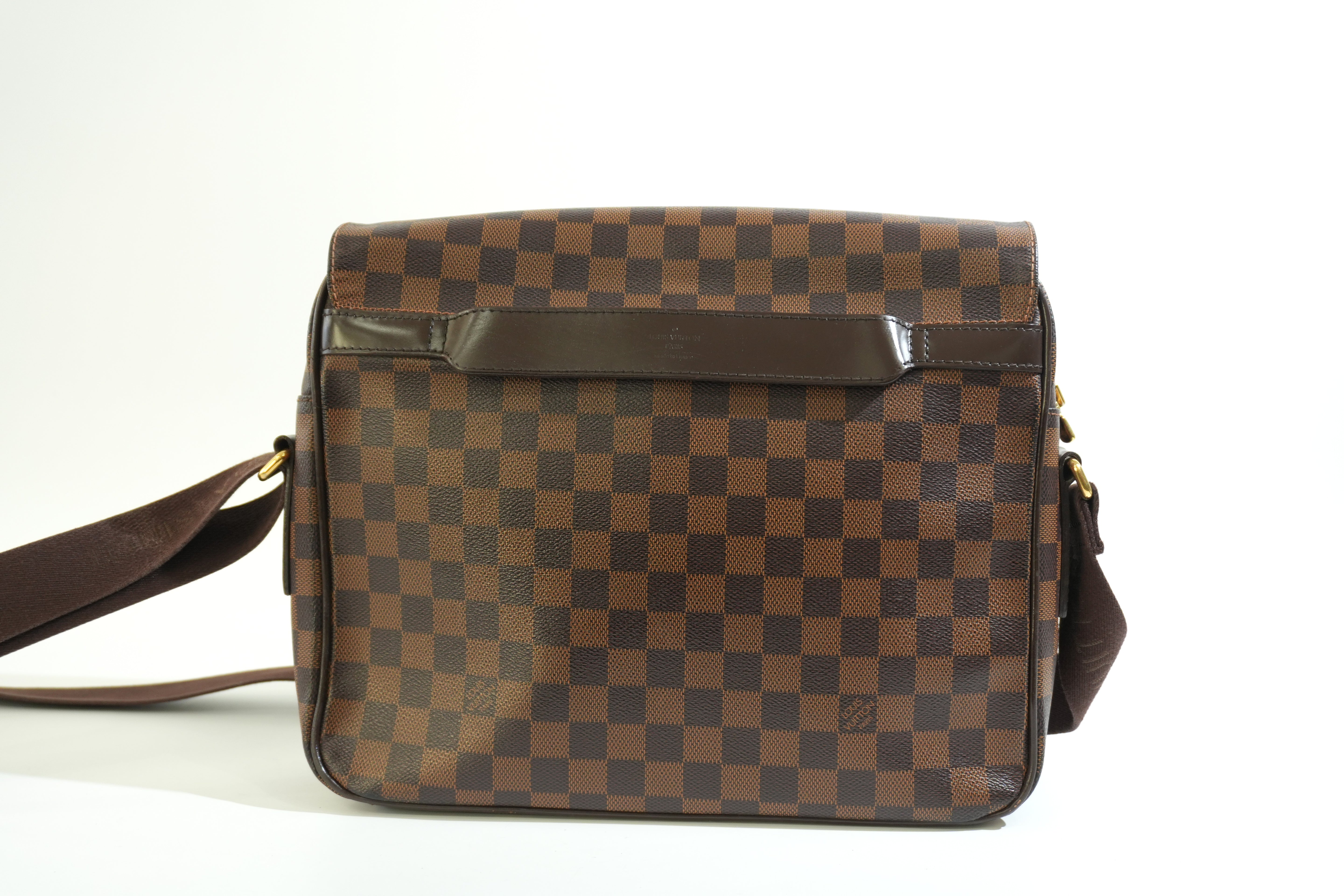 Pre-owned Louis Vuitton Damier Ebene Shelton Messenger Bag