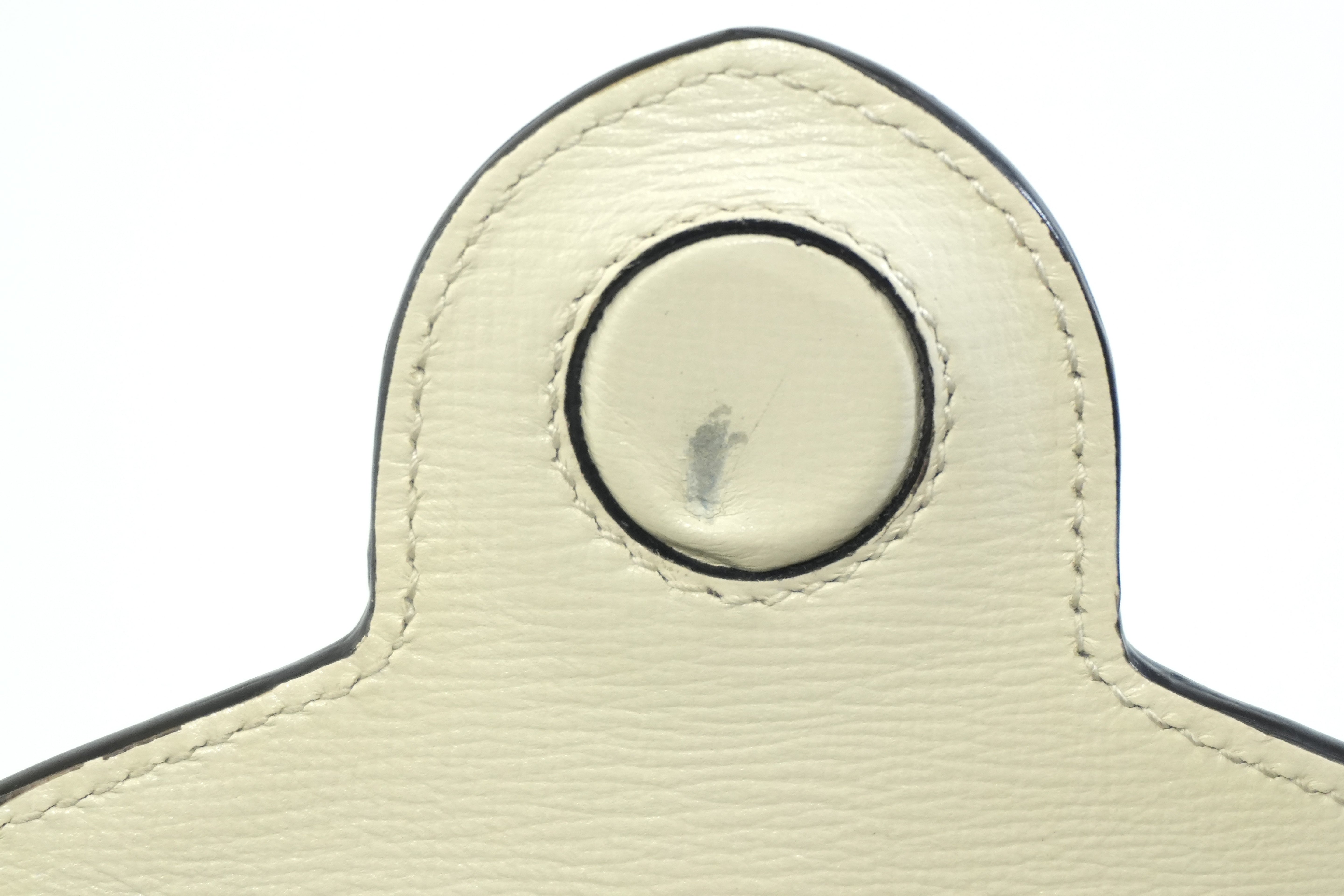 Pre-owned Gucci Horsebit Mini Vertical Shoulder Bag White