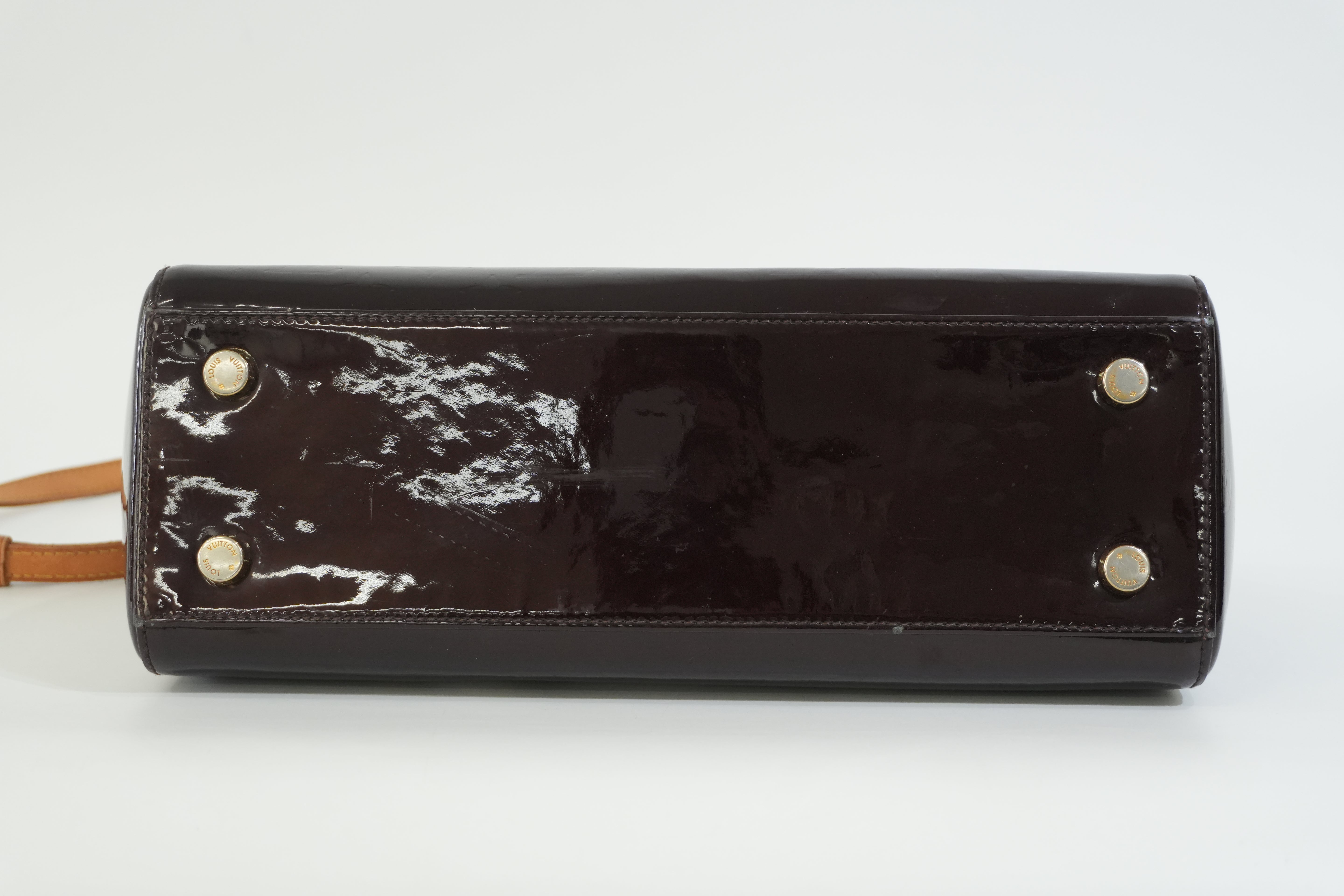 Pre-owned Louis Vuitton Leather Vernis Brea Two Way Shoulder Bag Amarante