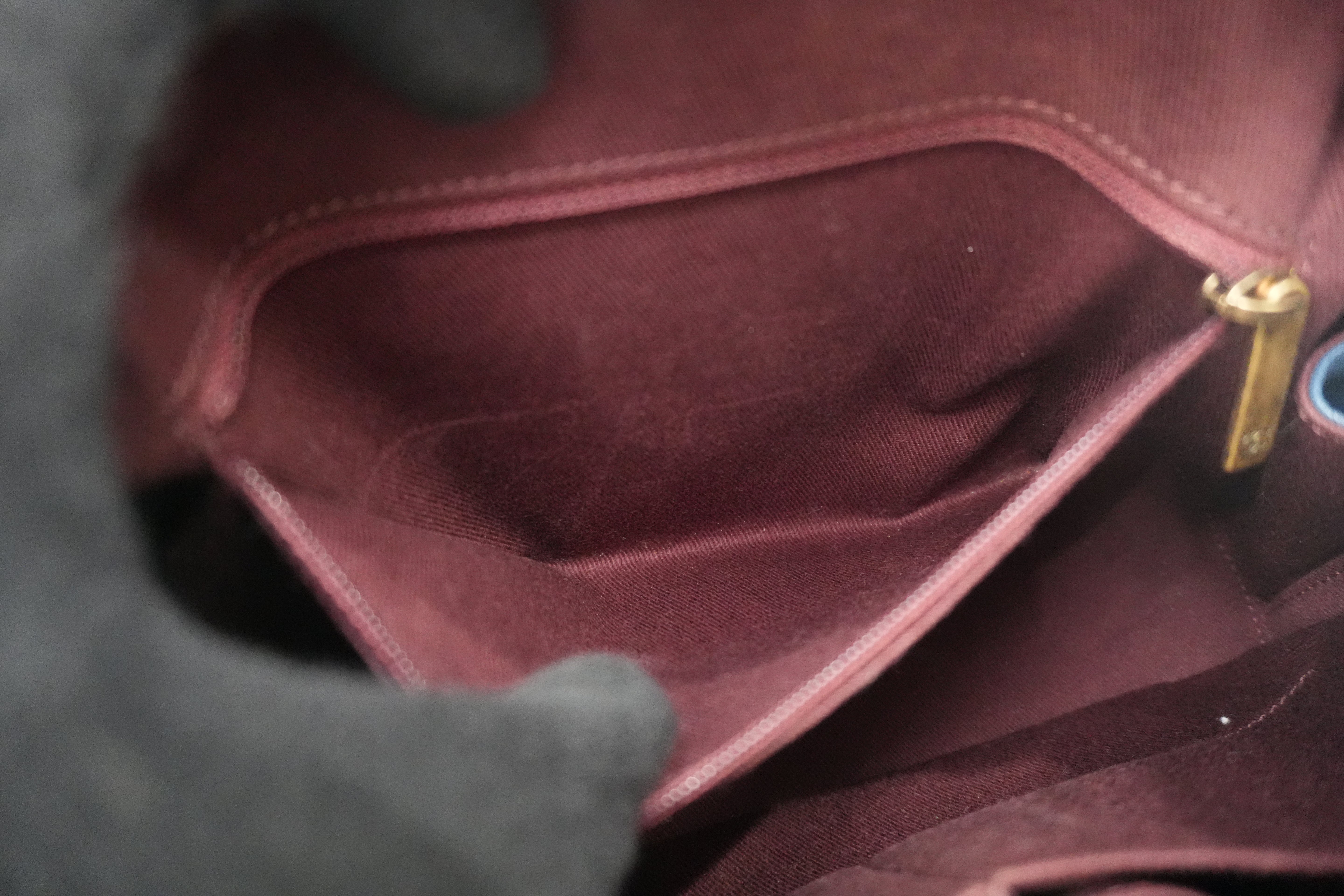 Chanel Curve Vanity Two Way Shoulder Bag Blue Used