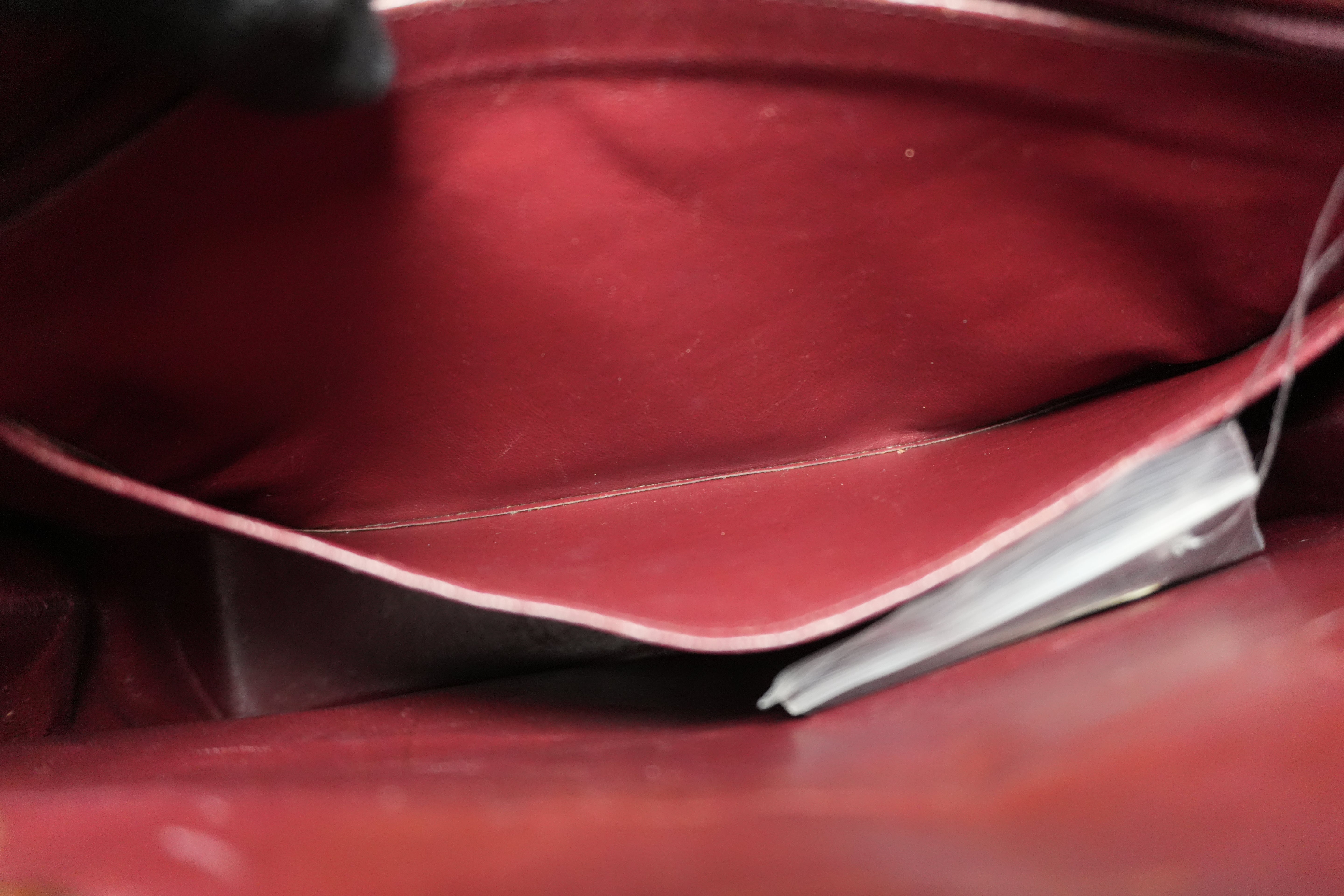 Pre-owned Chanel Lambskin Leather Chanel Chain Shoulder Bag Black