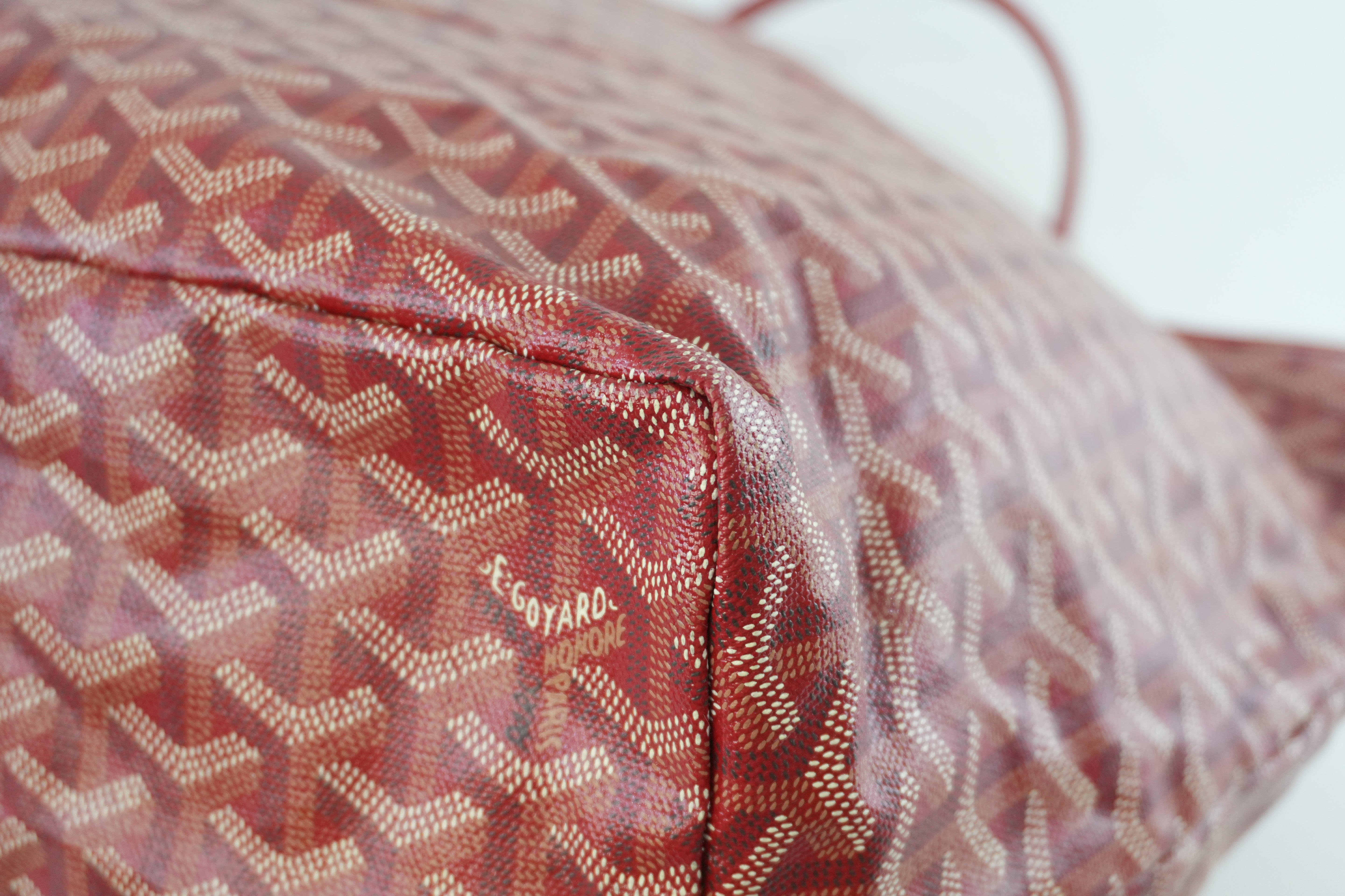 Pre-owned Goyard PVC Saint Louis GM Red