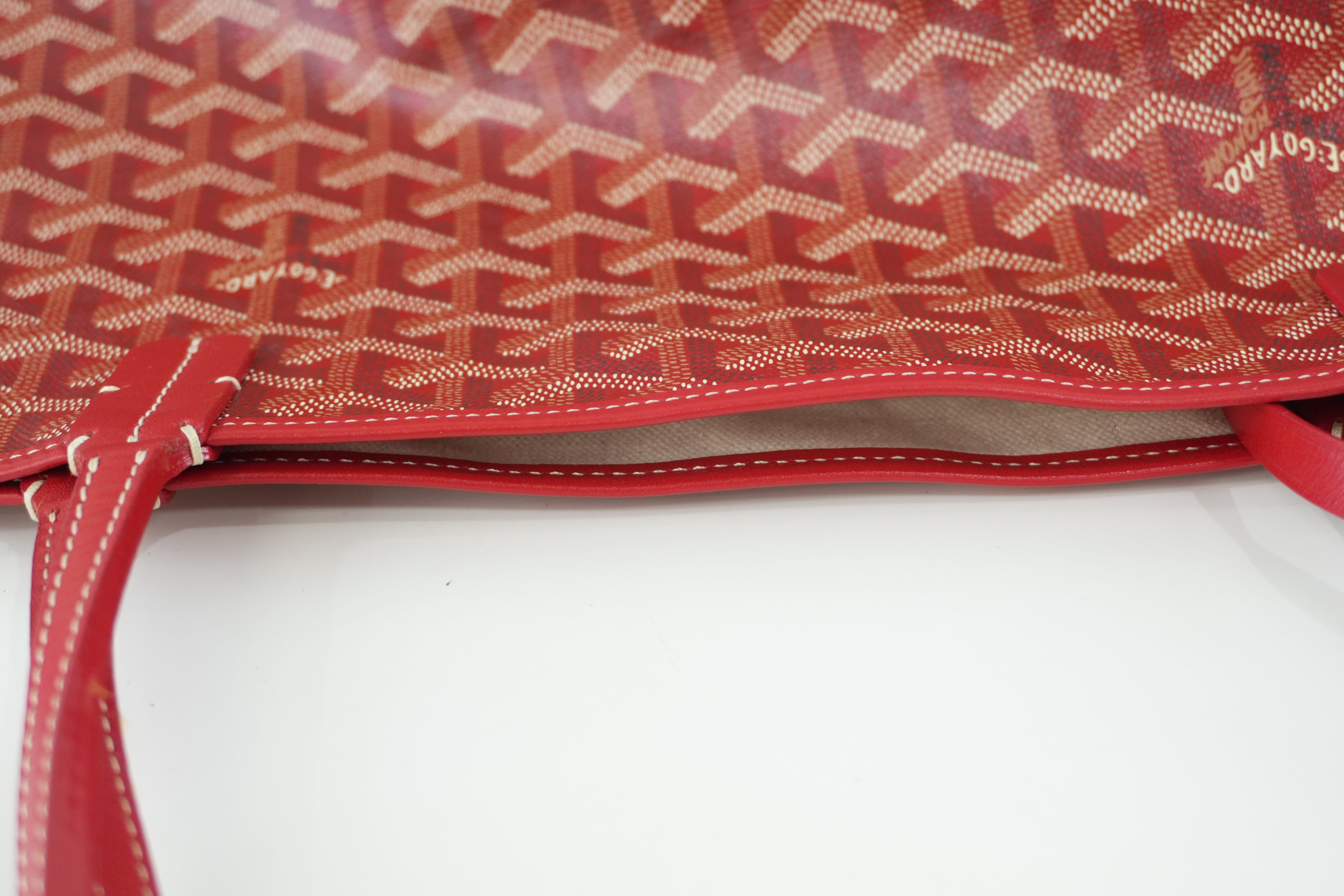 Pre-owned Goyard PVC Saint Louis GM Red