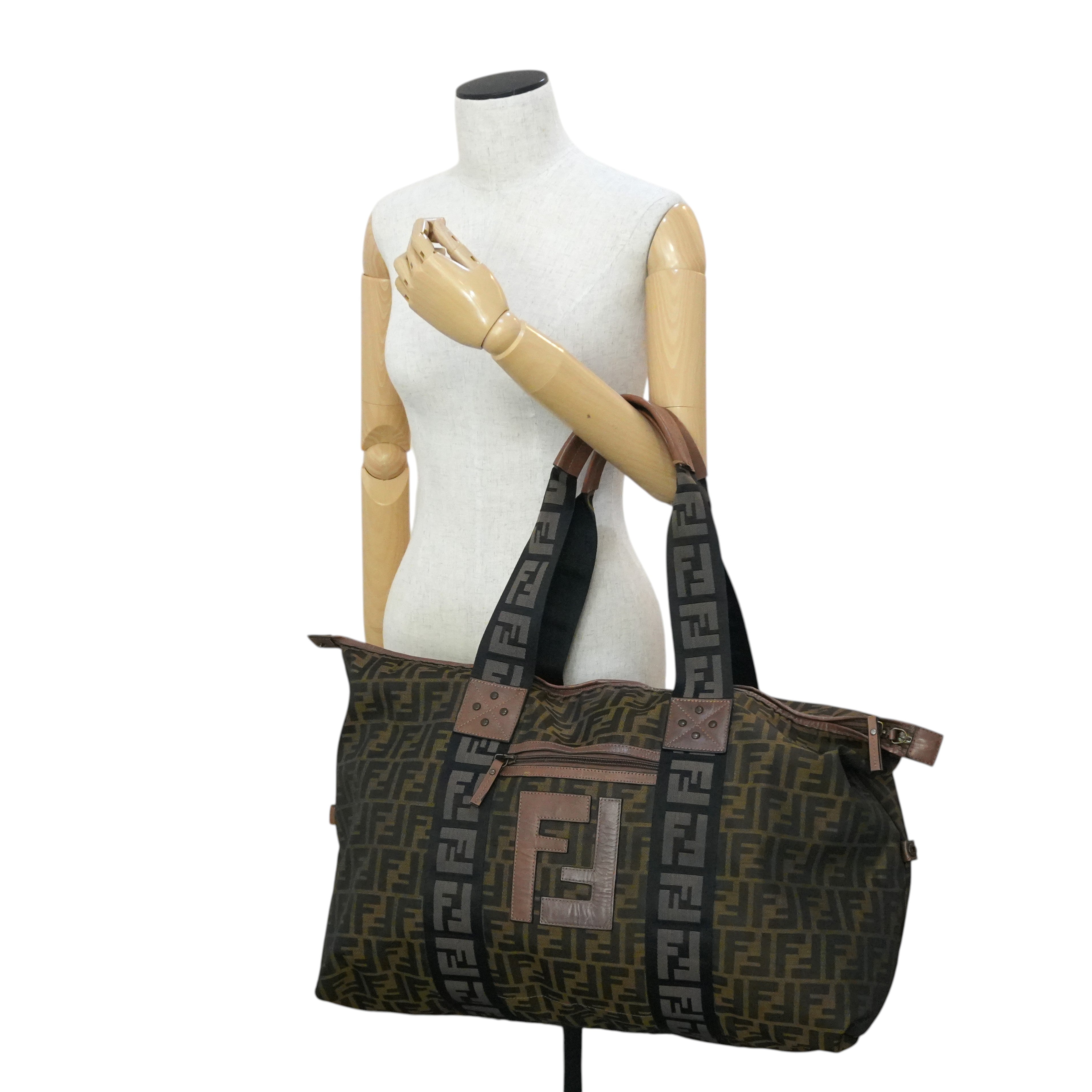 Pre-owned Fendi Zucca Tote Bag Brown