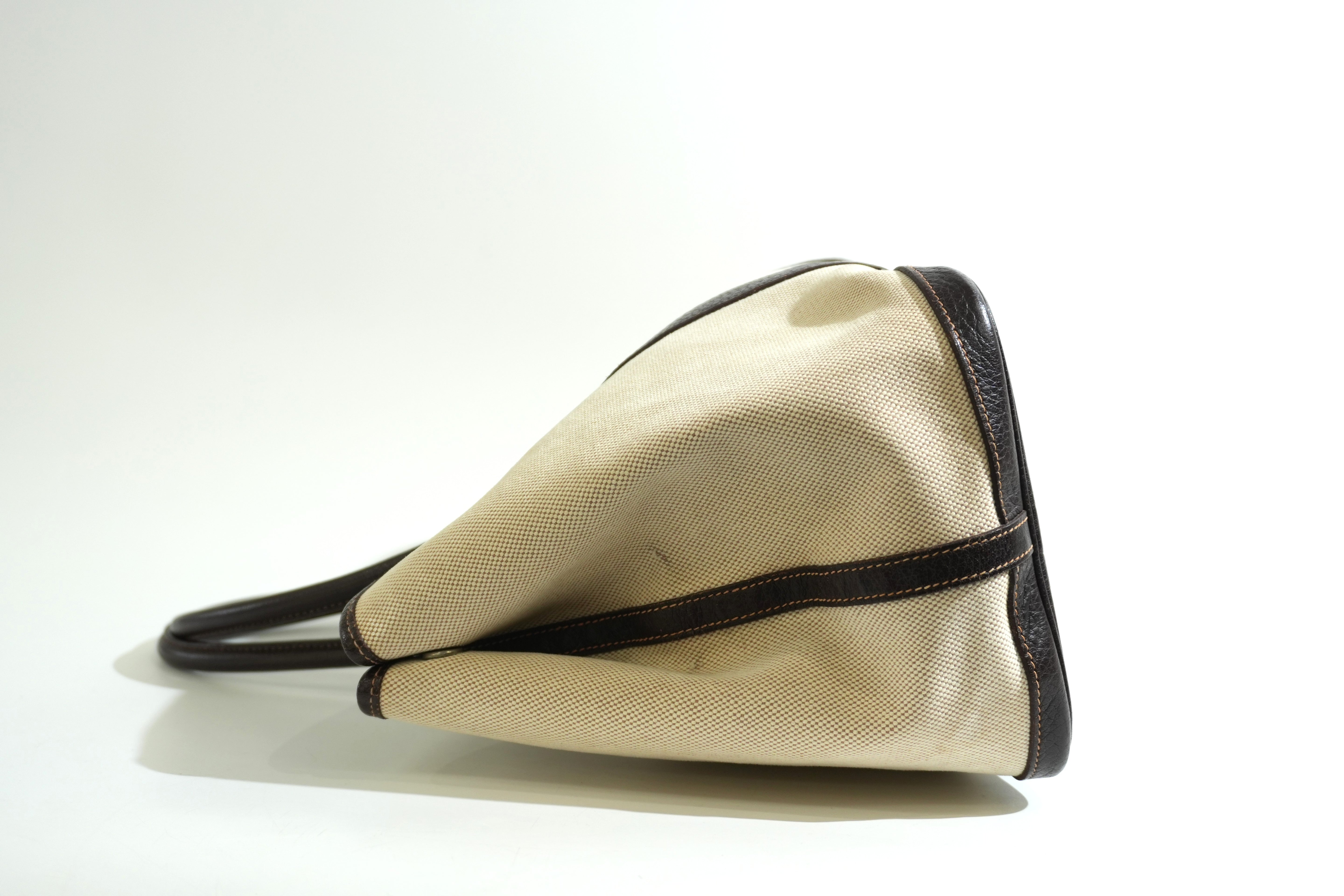 Pre-owned Hermes Garden Party Tote Bag Brown and Beige