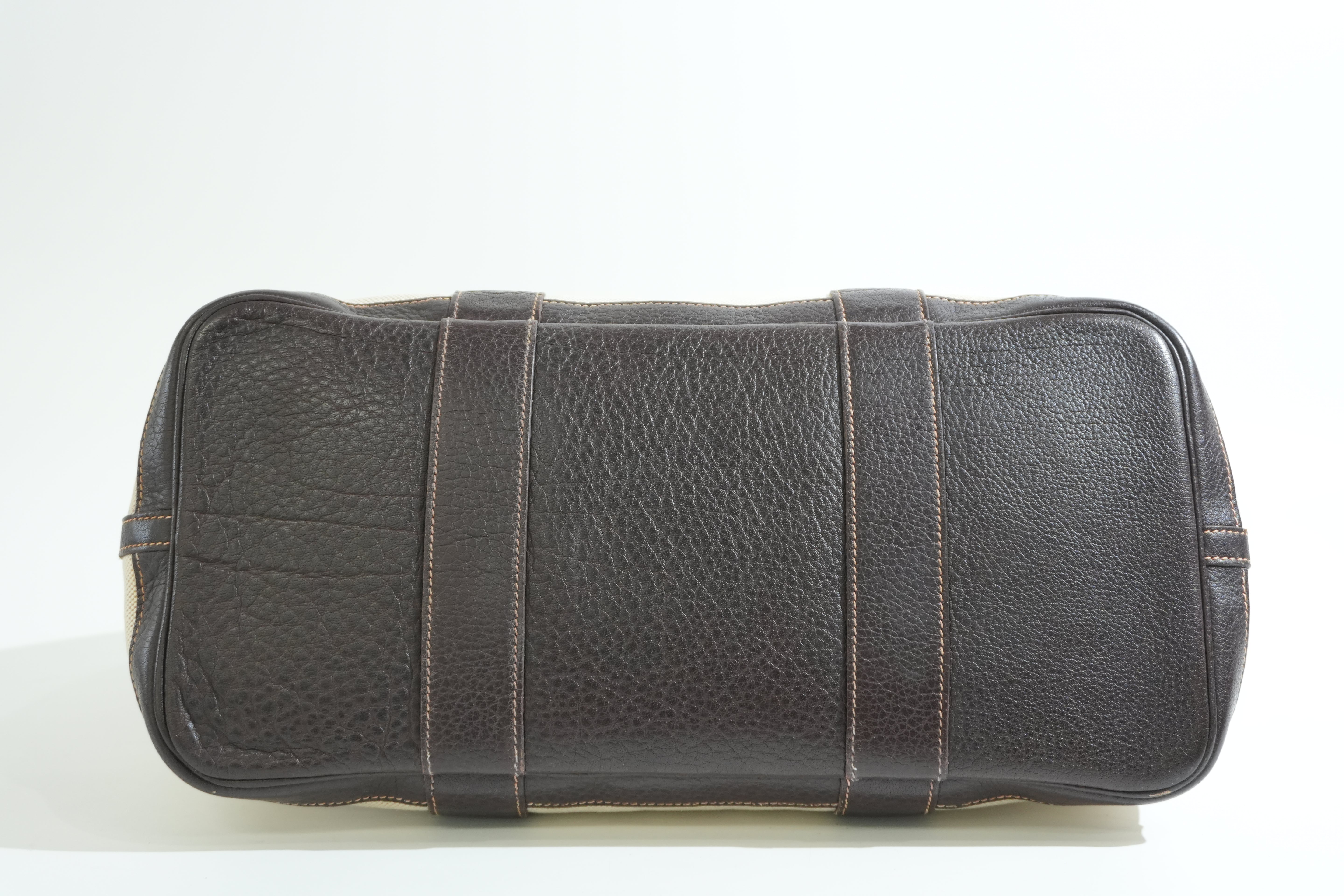 Pre-owned Hermes Garden Party Tote Bag Brown and Beige