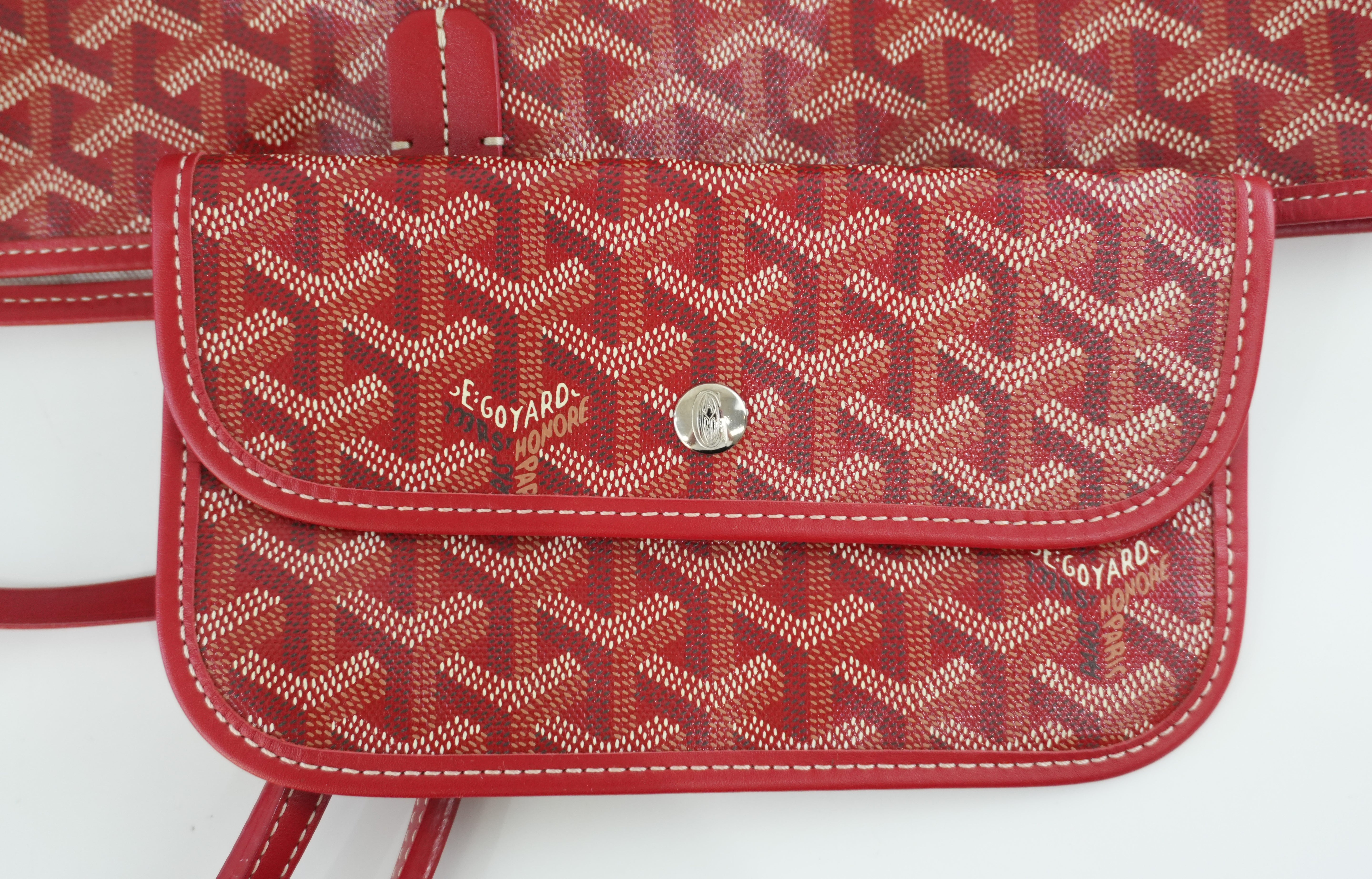 Pre-owned Goyard PVC Saint Louis GM Red