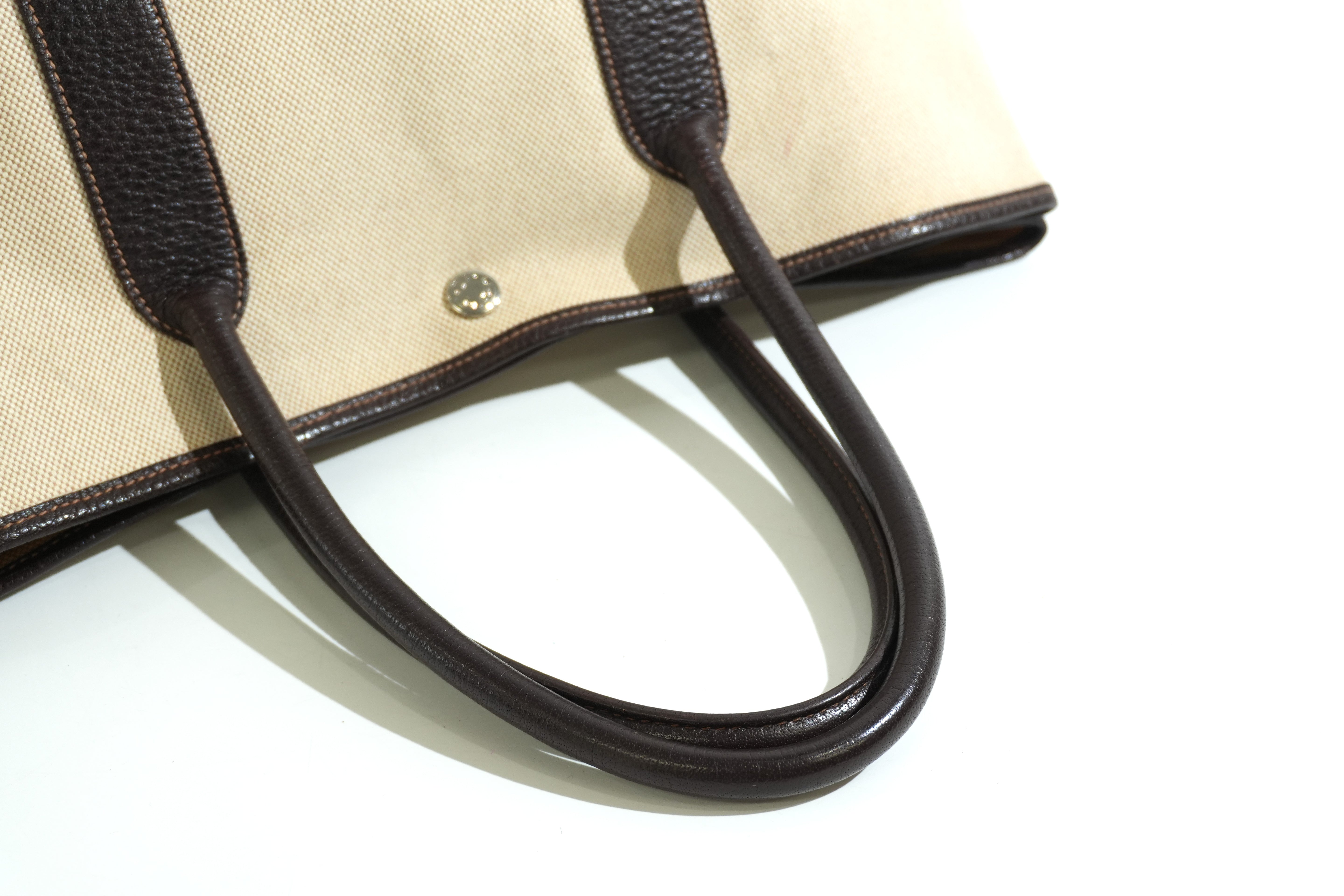 Pre-owned Hermes Garden Party Tote Bag Brown and Beige