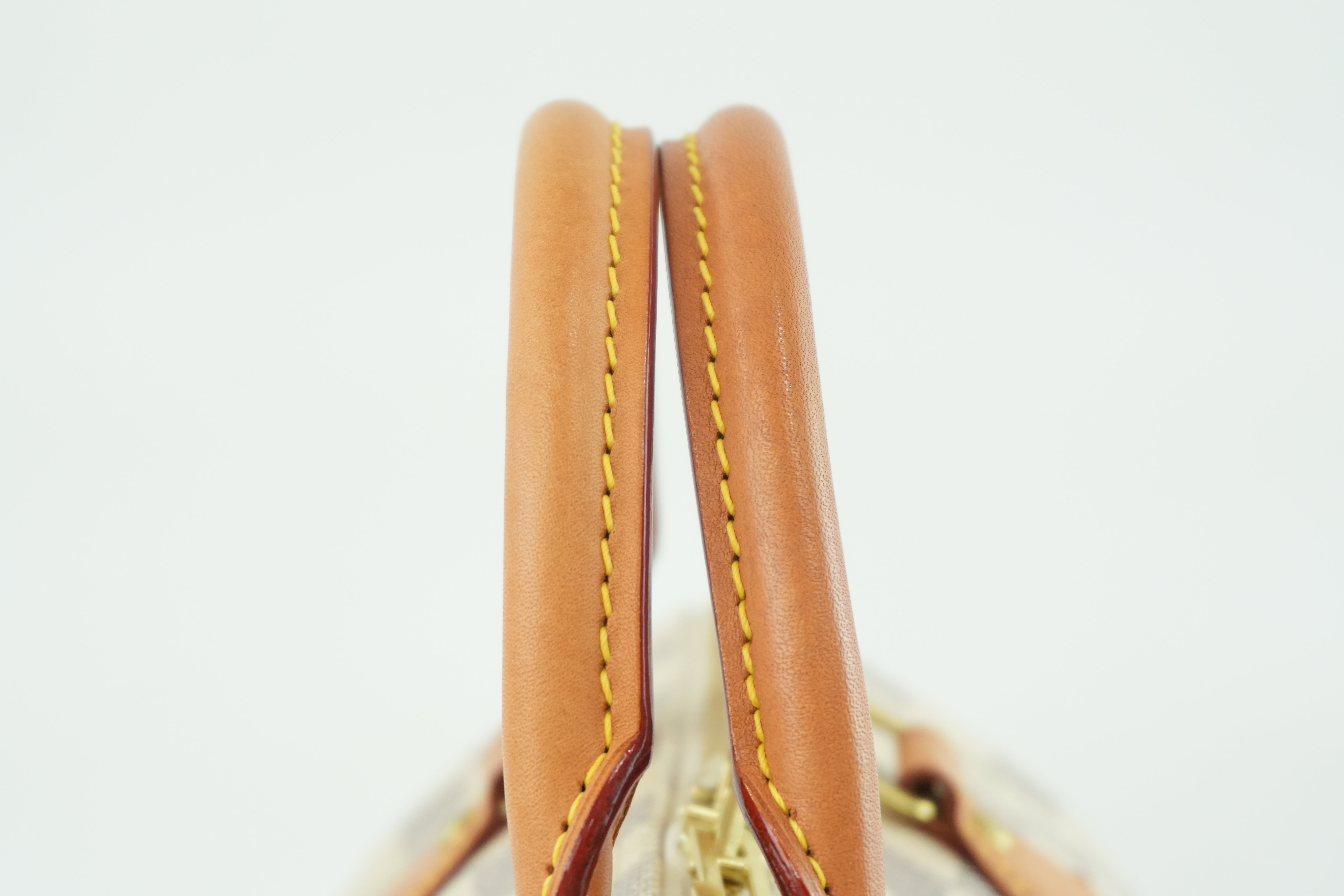 Pre-owned Louis Vuitton Damier Azur Speedy 30 Bandouliere Missing Strap