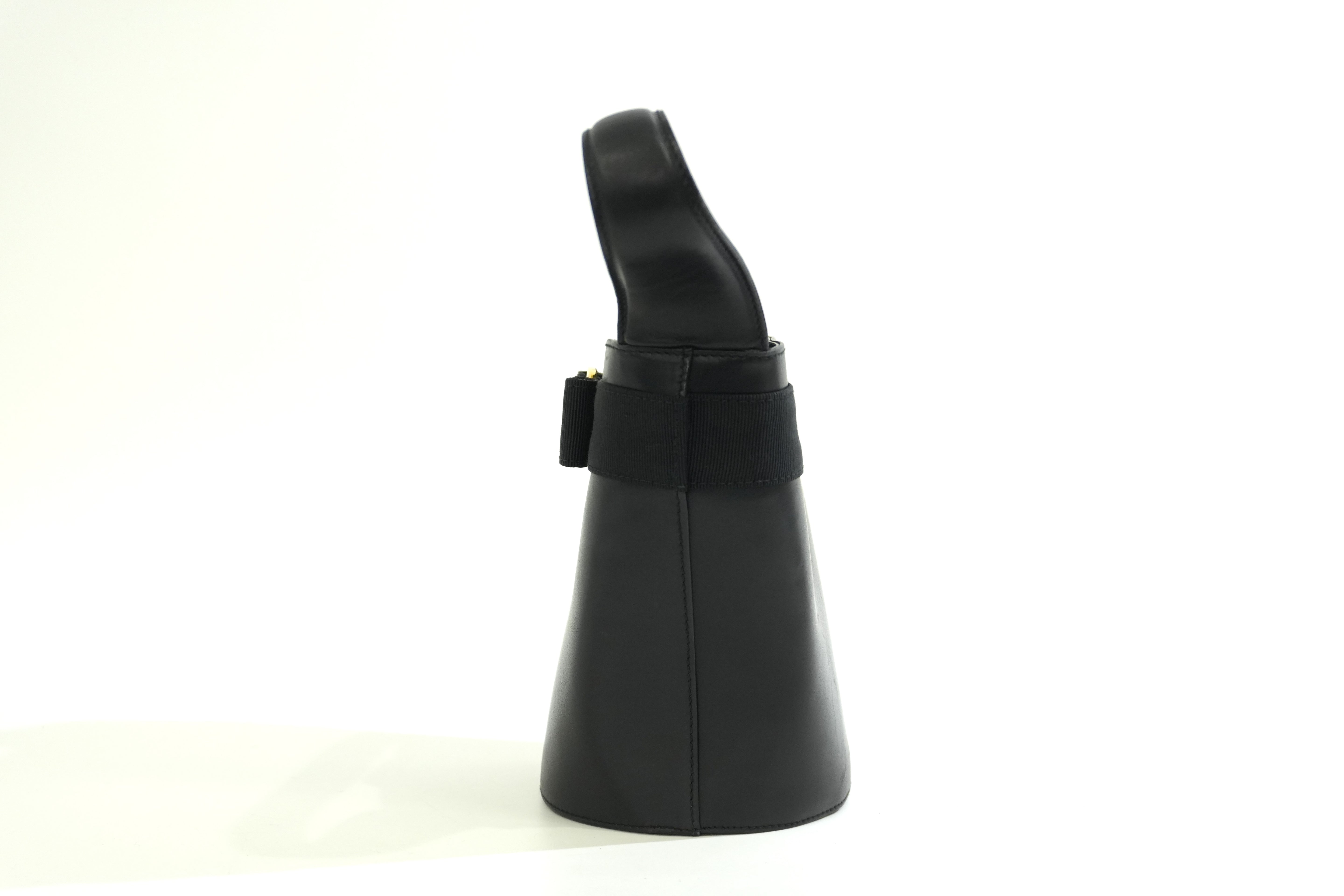 Pre-owned Ferragamo Mini Bucket Bag Black