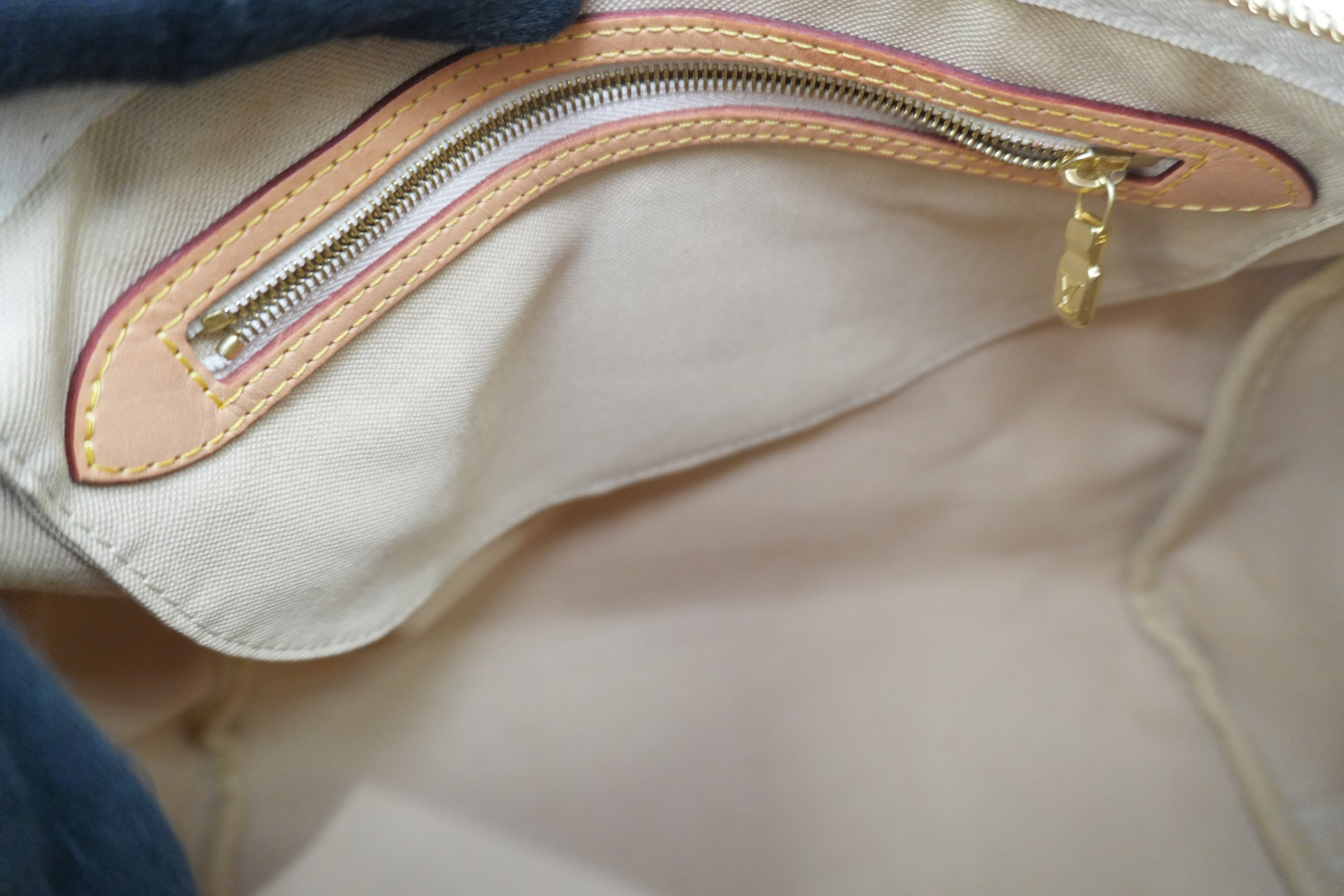 Pre-owned Louis Vuitton Damier Azur Speedy 30 Bandouliere Missing Strap