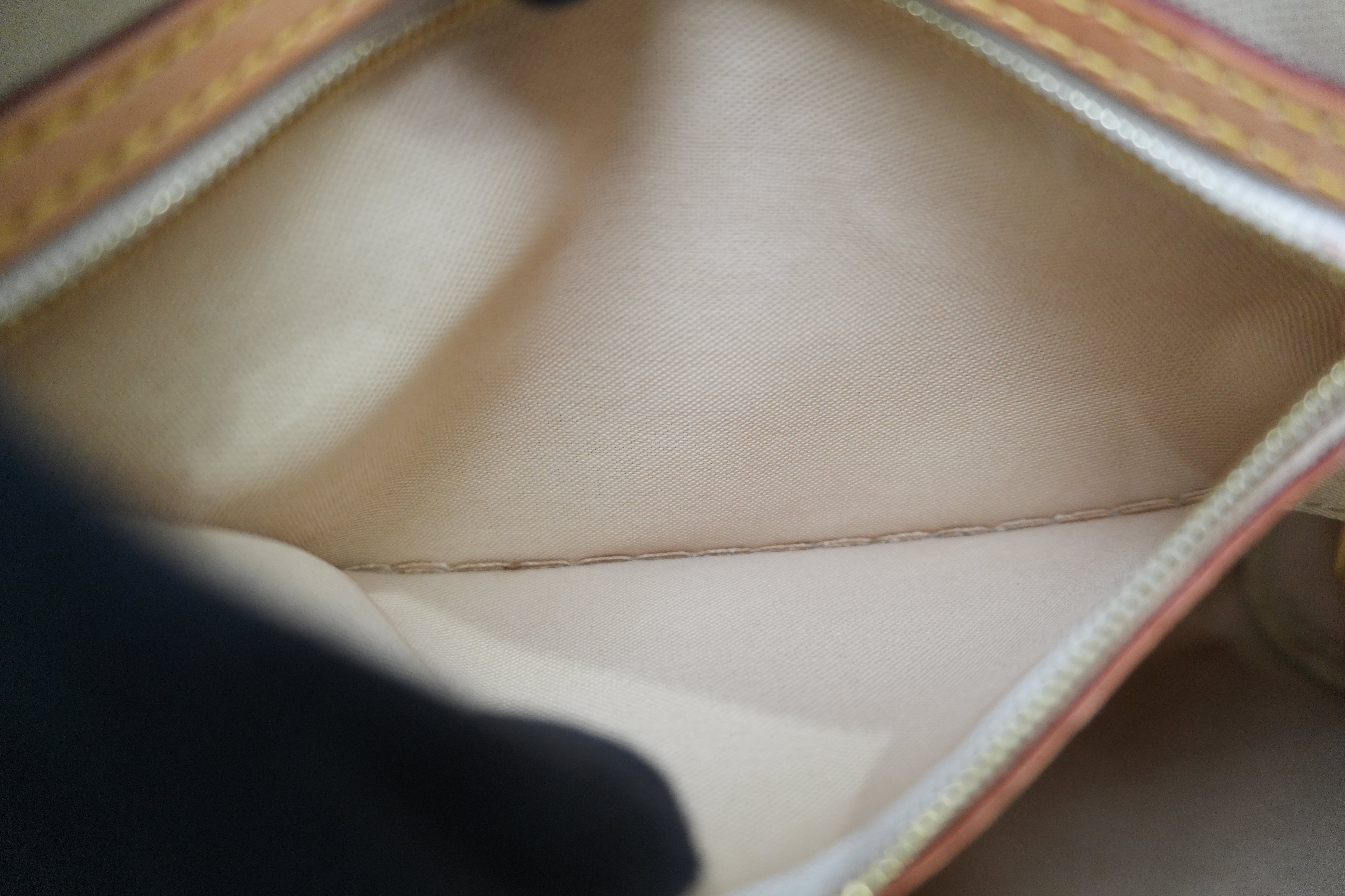 Pre-owned Louis Vuitton Damier Azur Speedy 30 Bandouliere Missing Strap