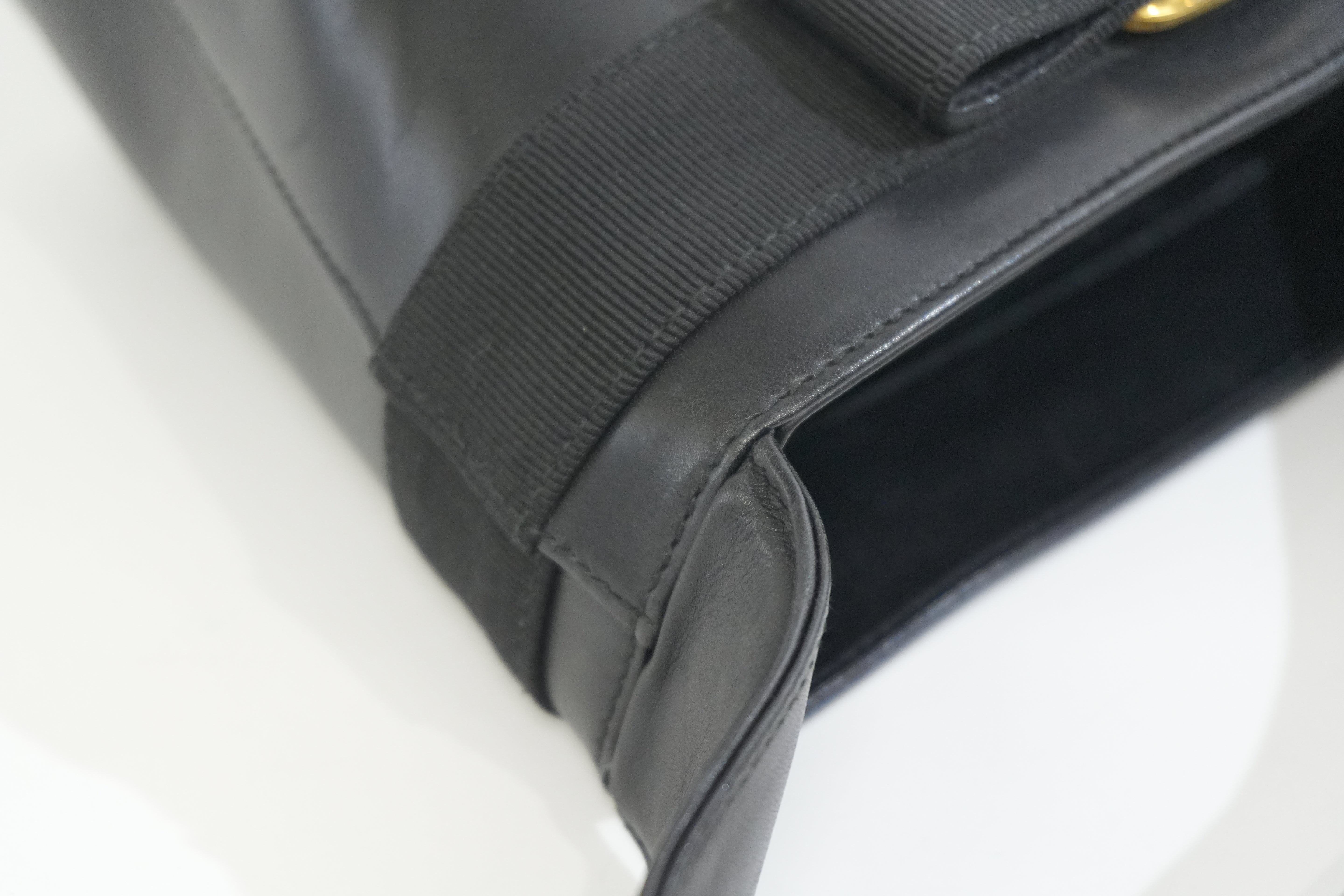 Pre-owned Ferragamo Mini Bucket Bag Black