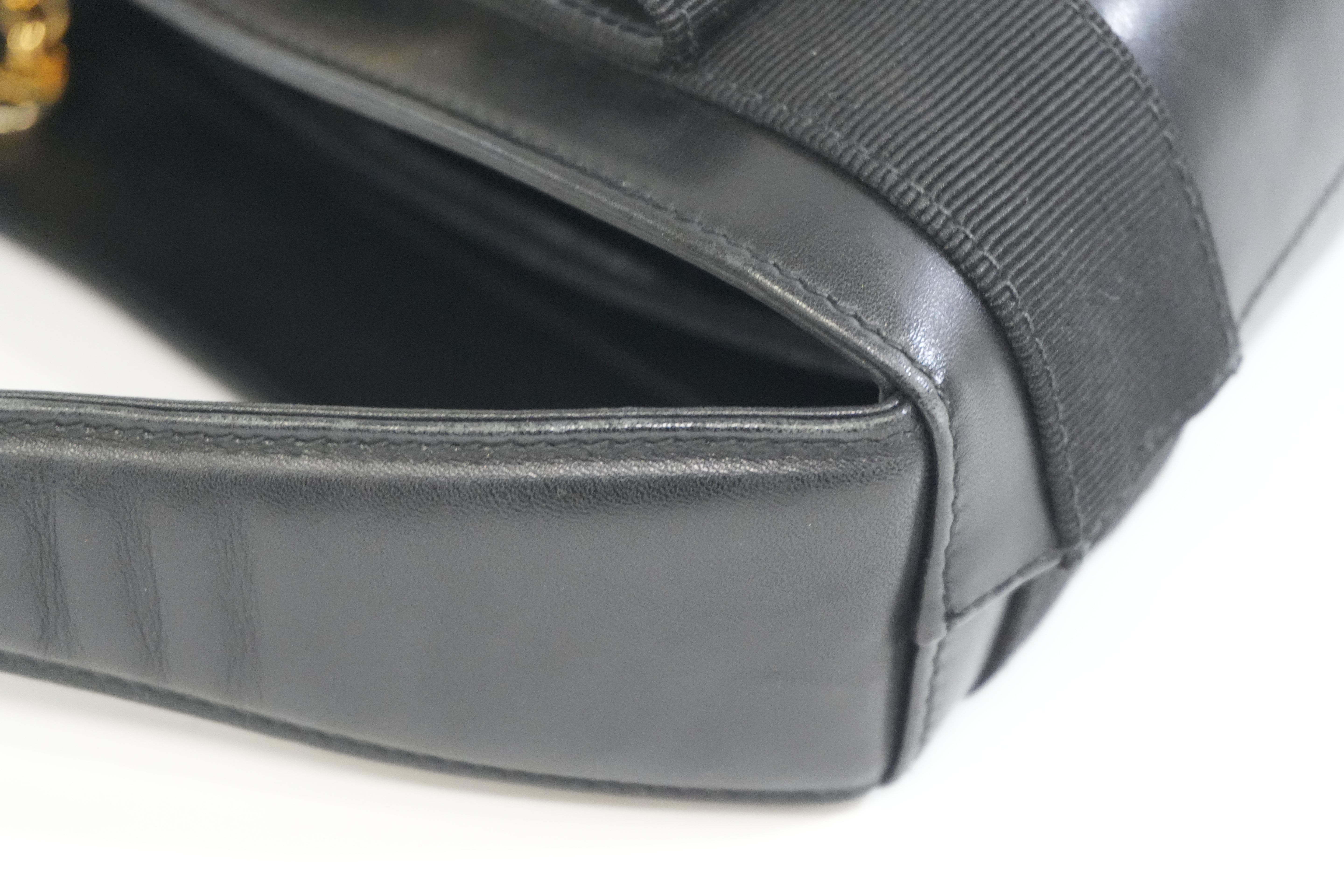 Pre-owned Ferragamo Mini Bucket Bag Black