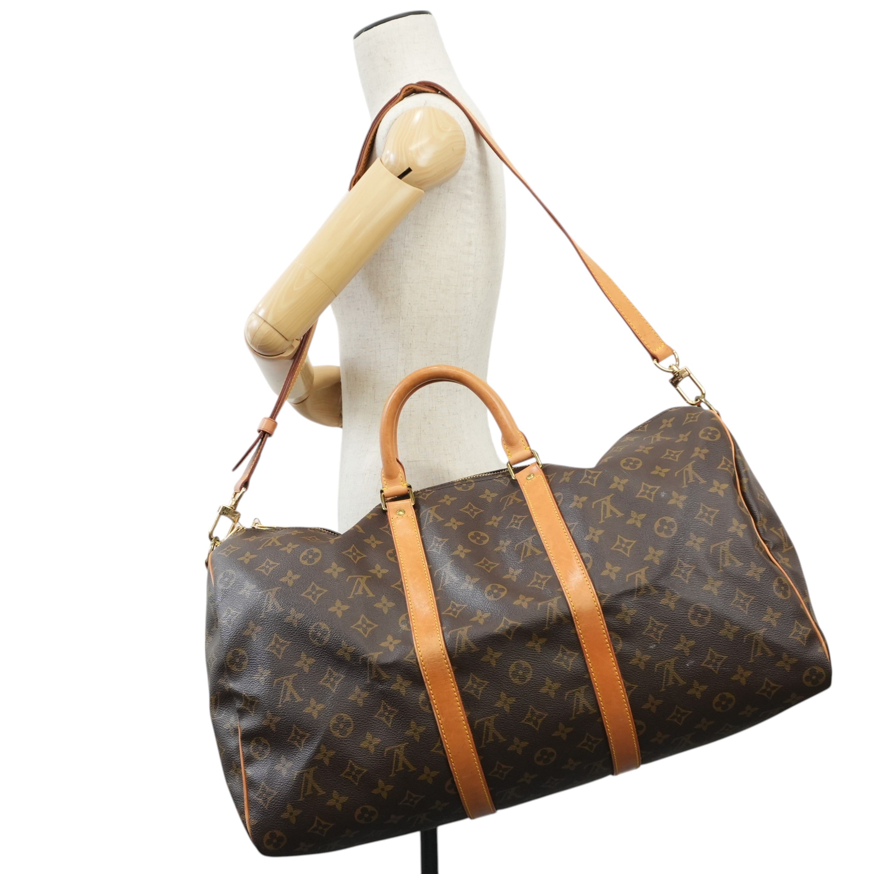 Pre-owned Louis Vuitton Monogram Keepall 50 Bandouliere