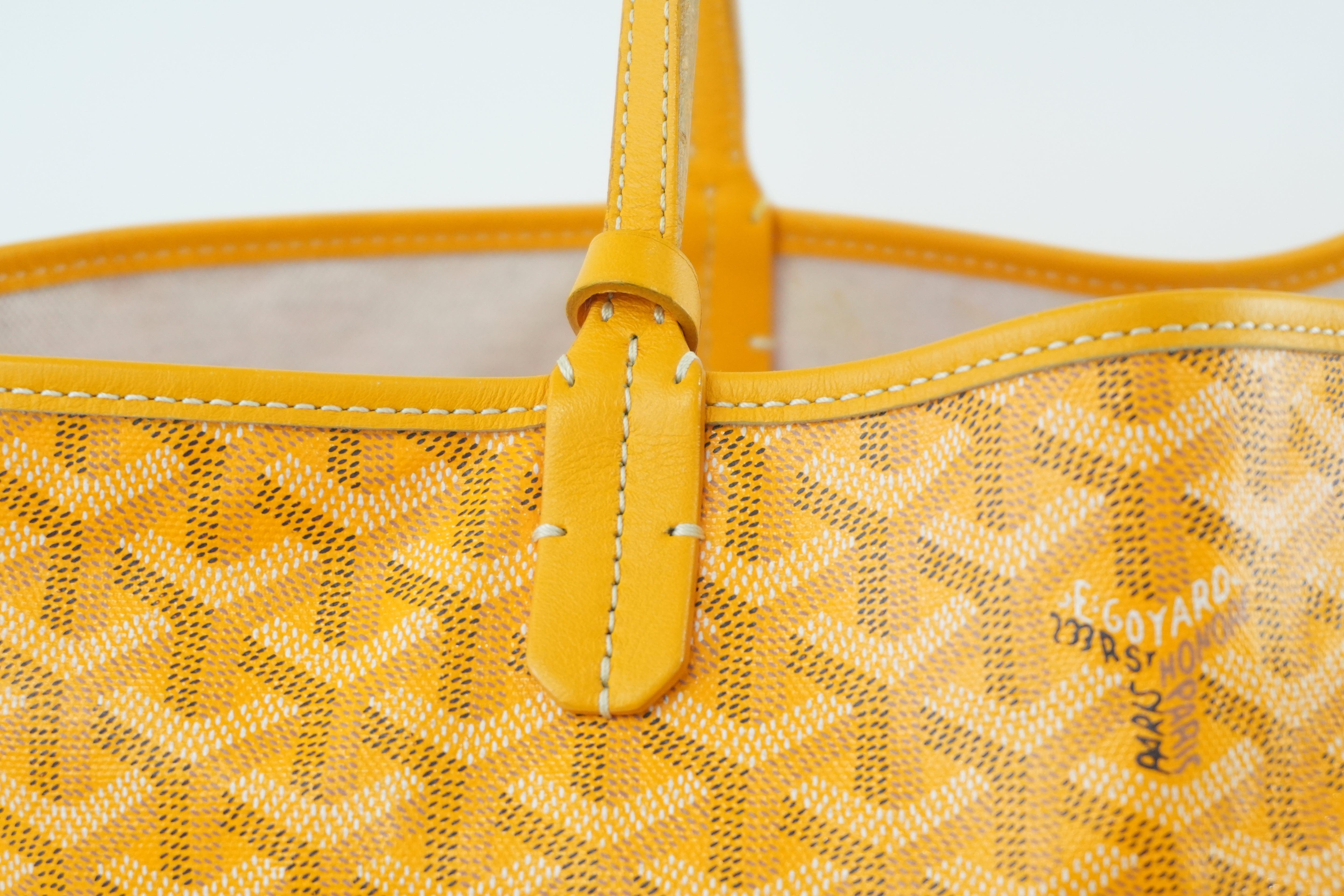 Pre-owned Goyard Saint Louis PM Yellow
