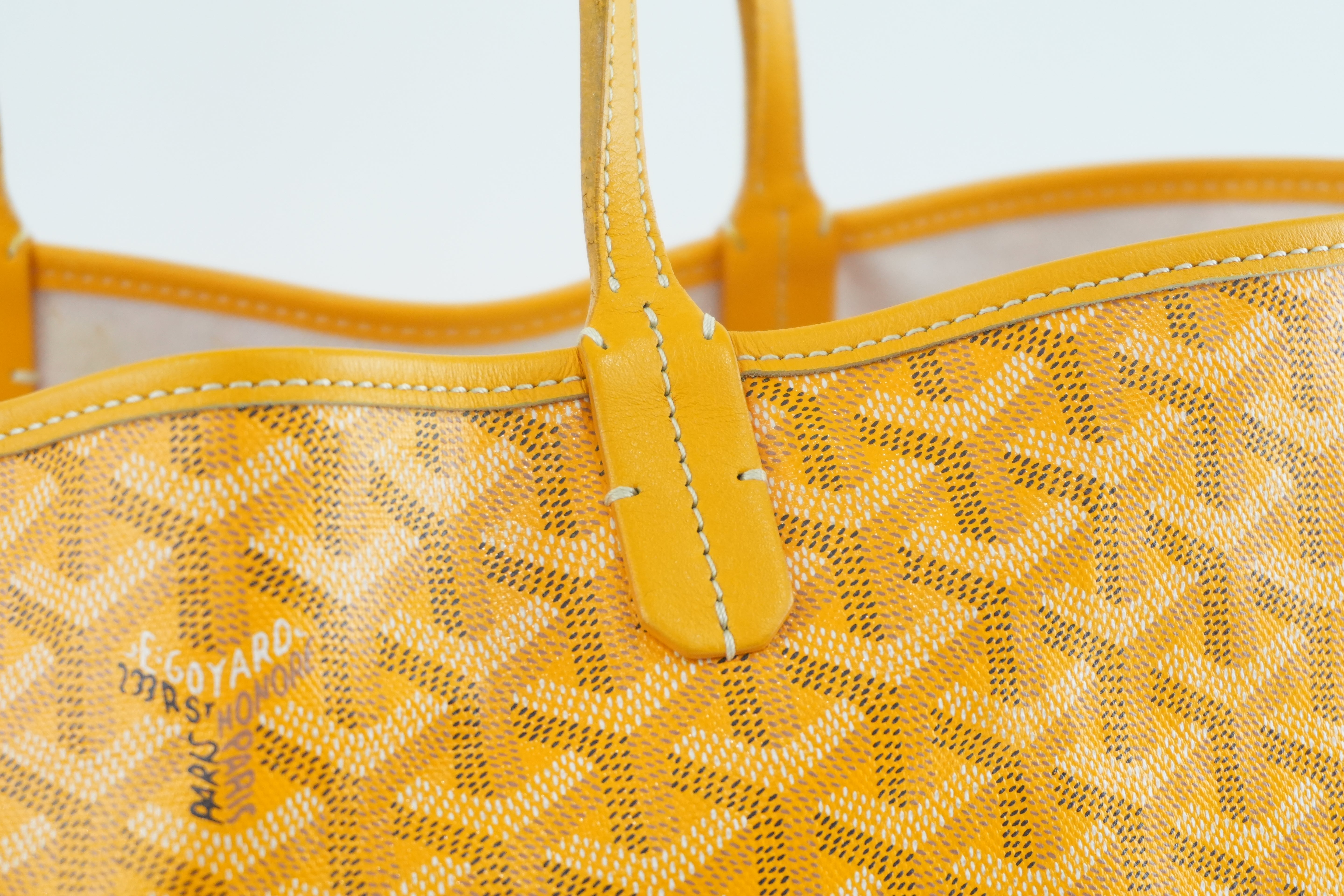 Pre-owned Goyard Saint Louis PM Yellow