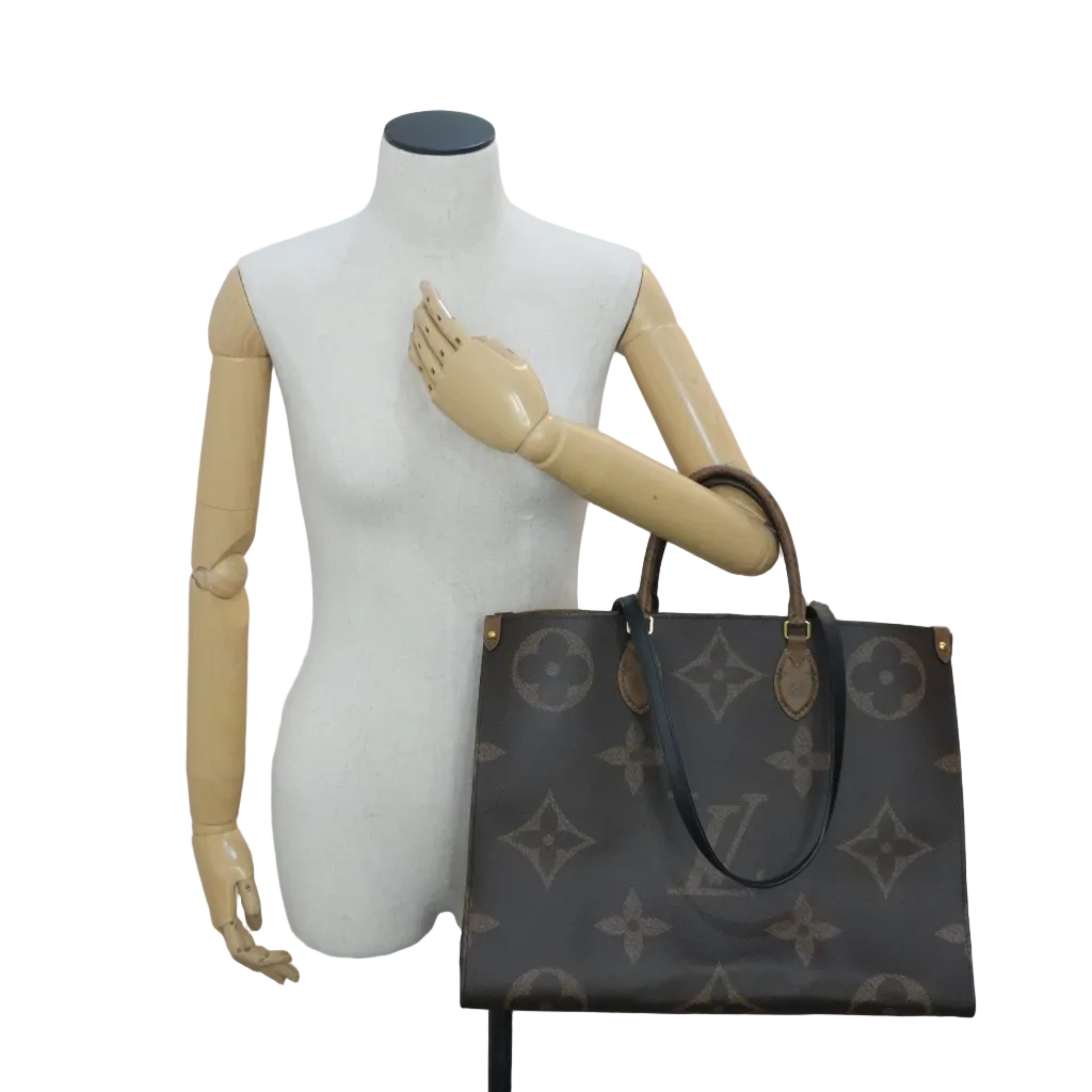 Pre-owned Louis Vuitton Reverse Monogram On the Go GM Tote Bag