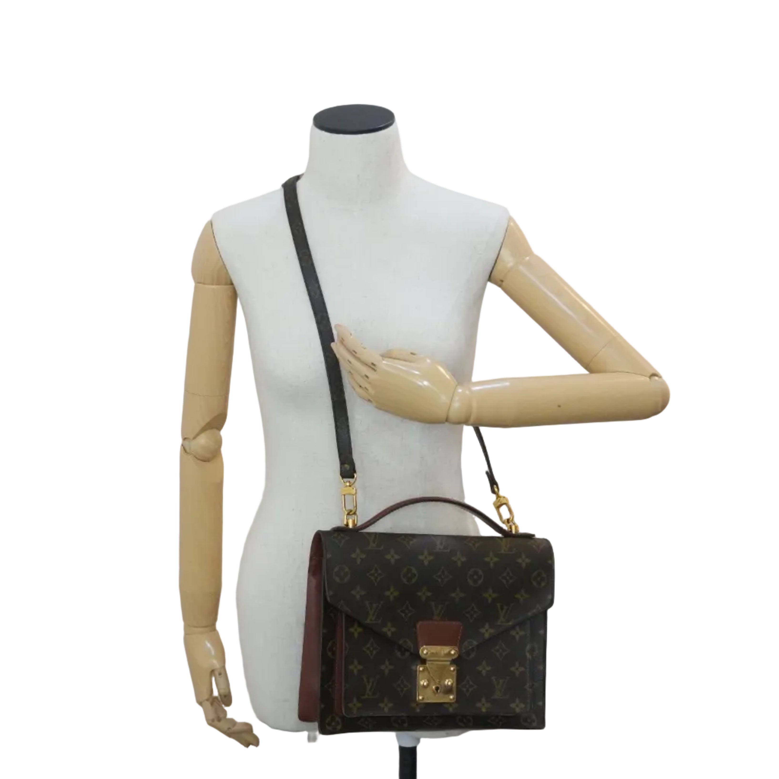 Pre-owned Louis Vuitton Monogram Monceau 28 Shoulder Bag