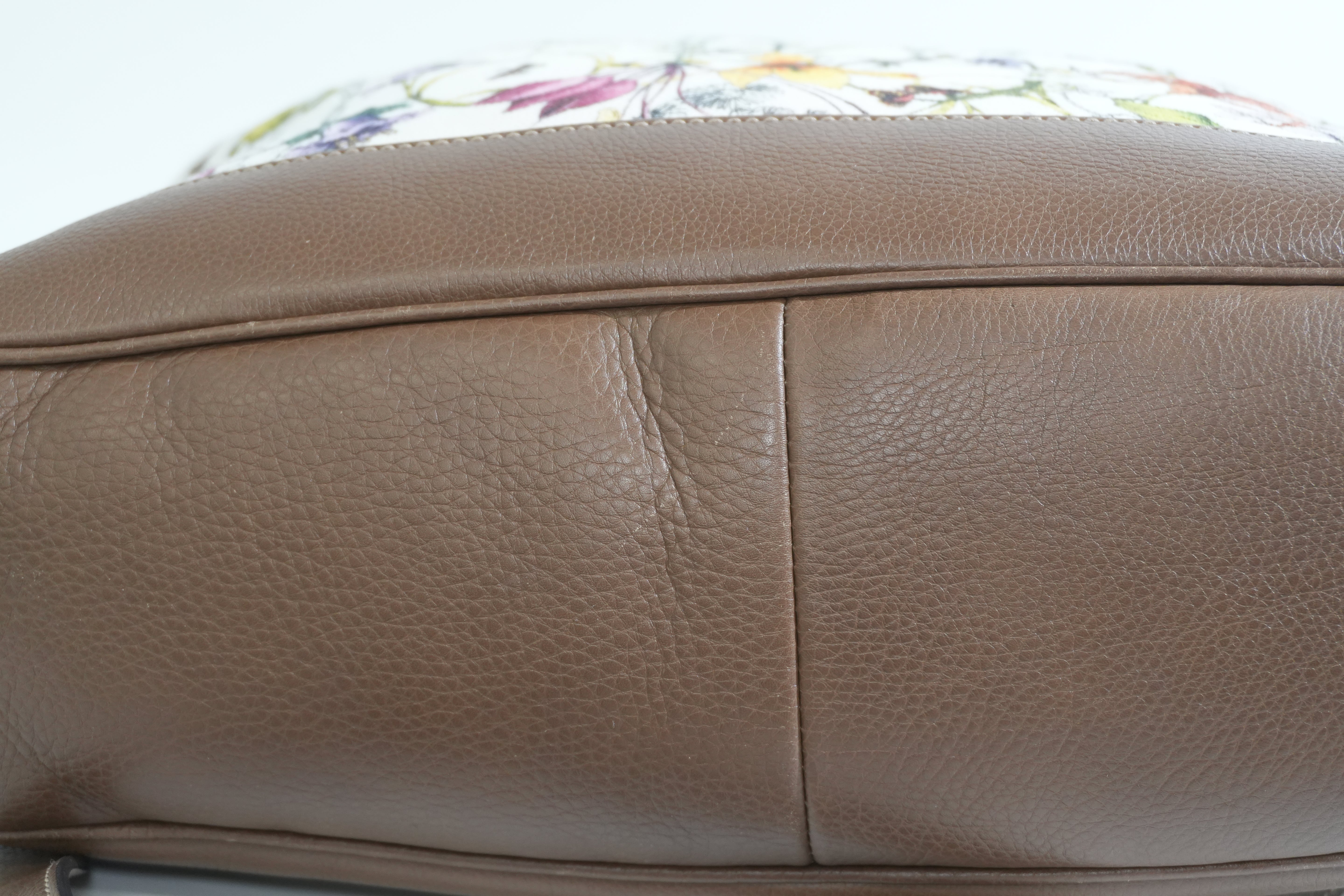 Pre-owned Gucci Two Way Diana Bamboo Handle Shoulder Bag Floral