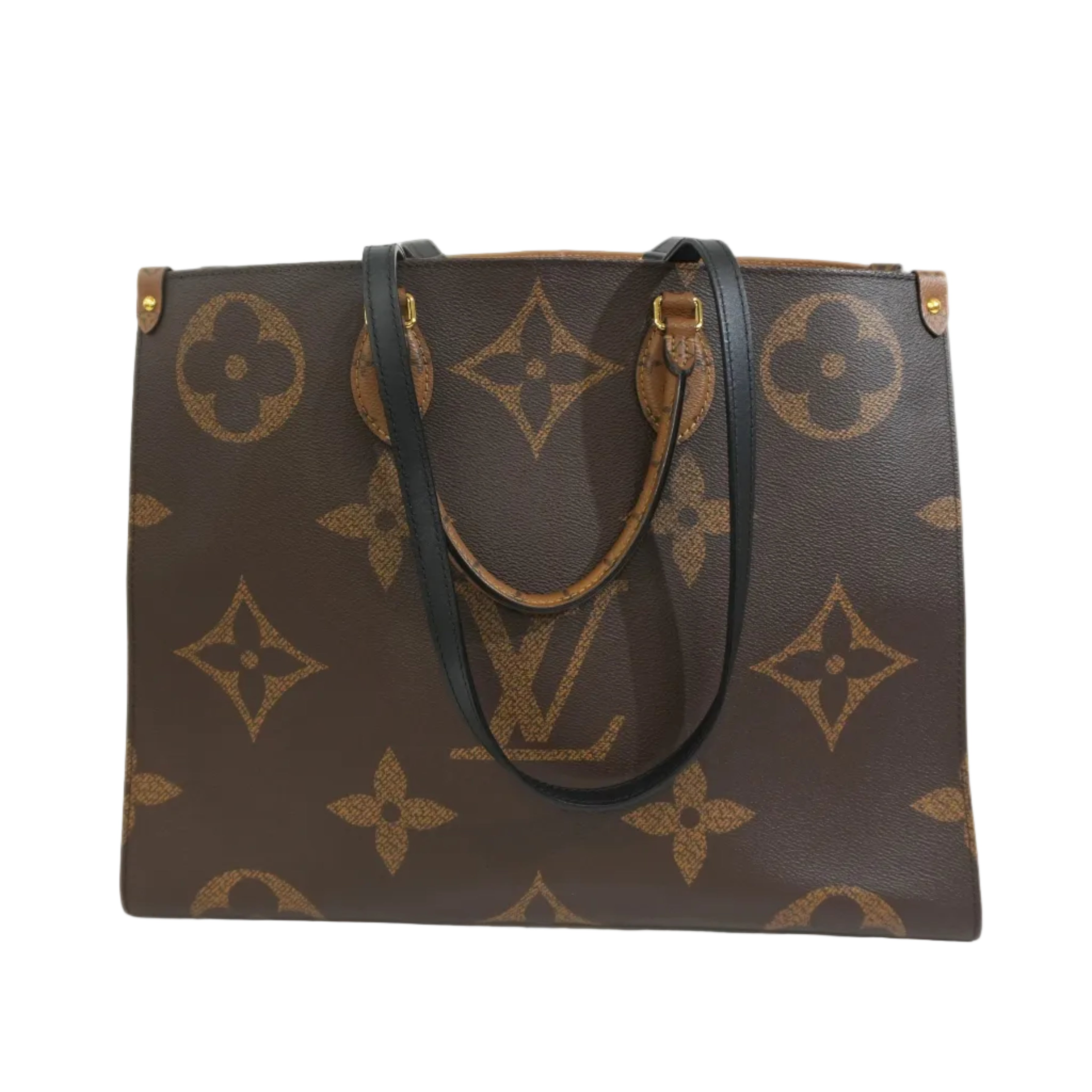 Pre-owned Louis Vuitton Reverse Monogram On the Go GM Tote Bag