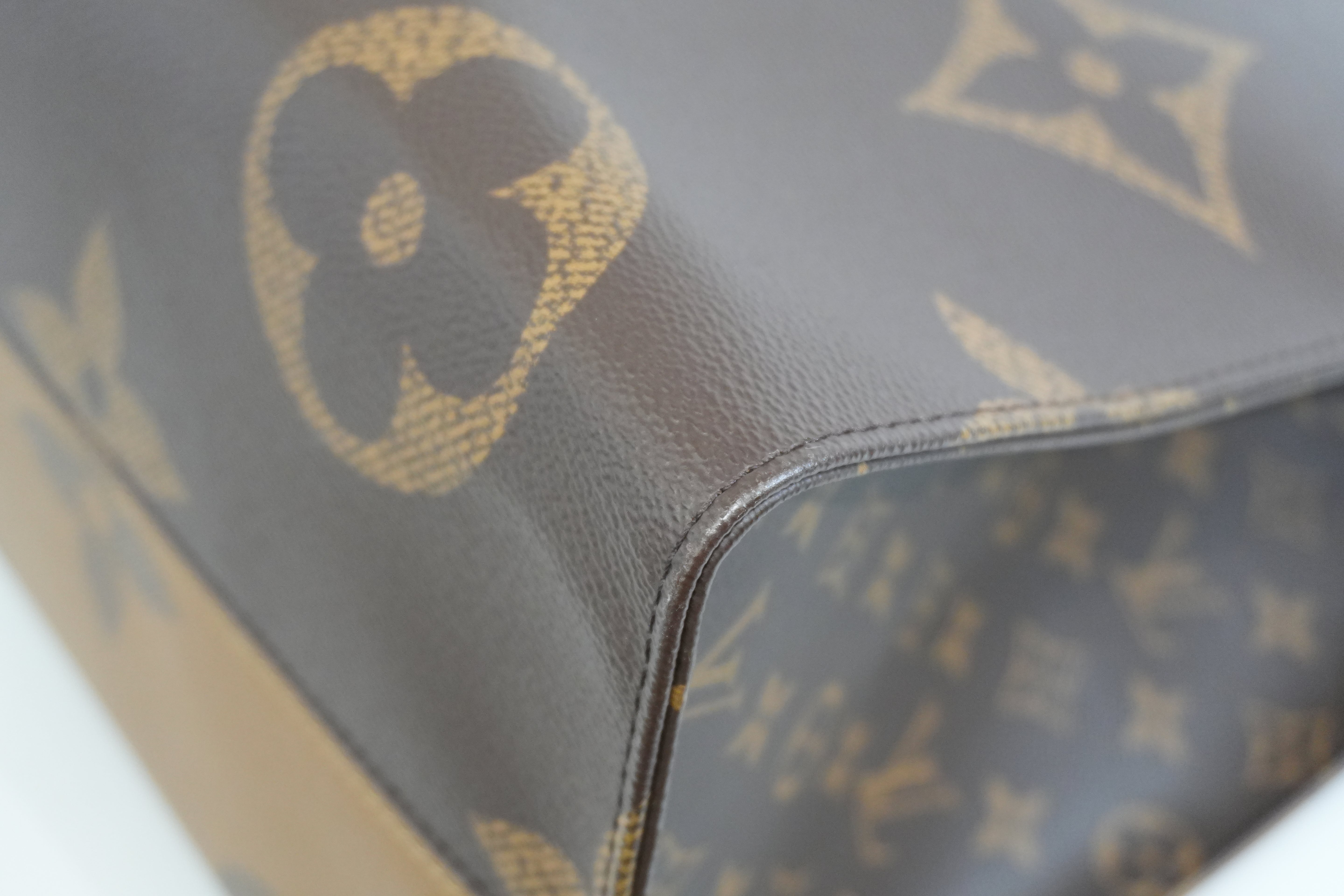 Pre-owned Louis Vuitton Reverse Monogram On the Go GM Tote Bag