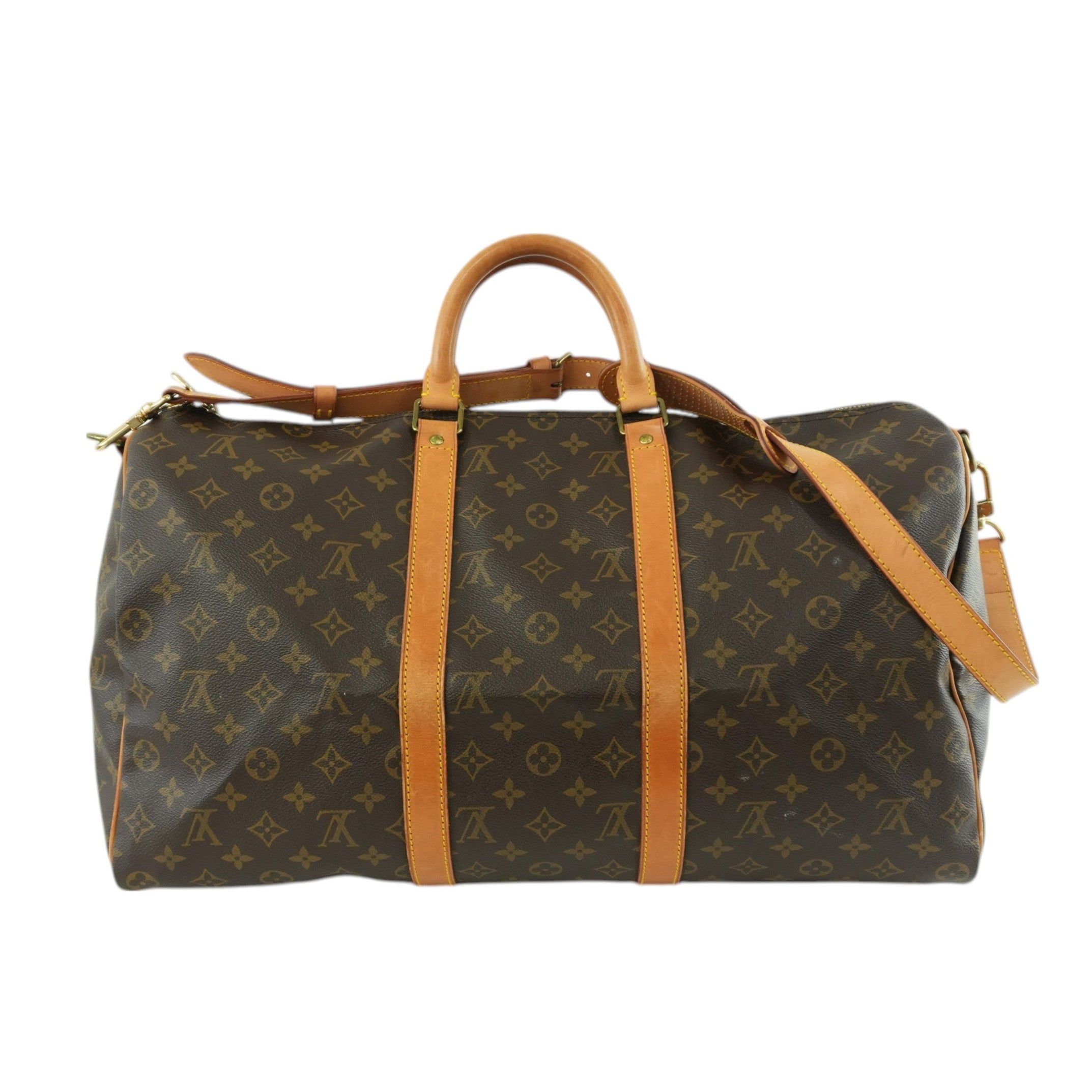 Pre-owned Louis Vuitton Monogram Keepall 50 Bandouliere