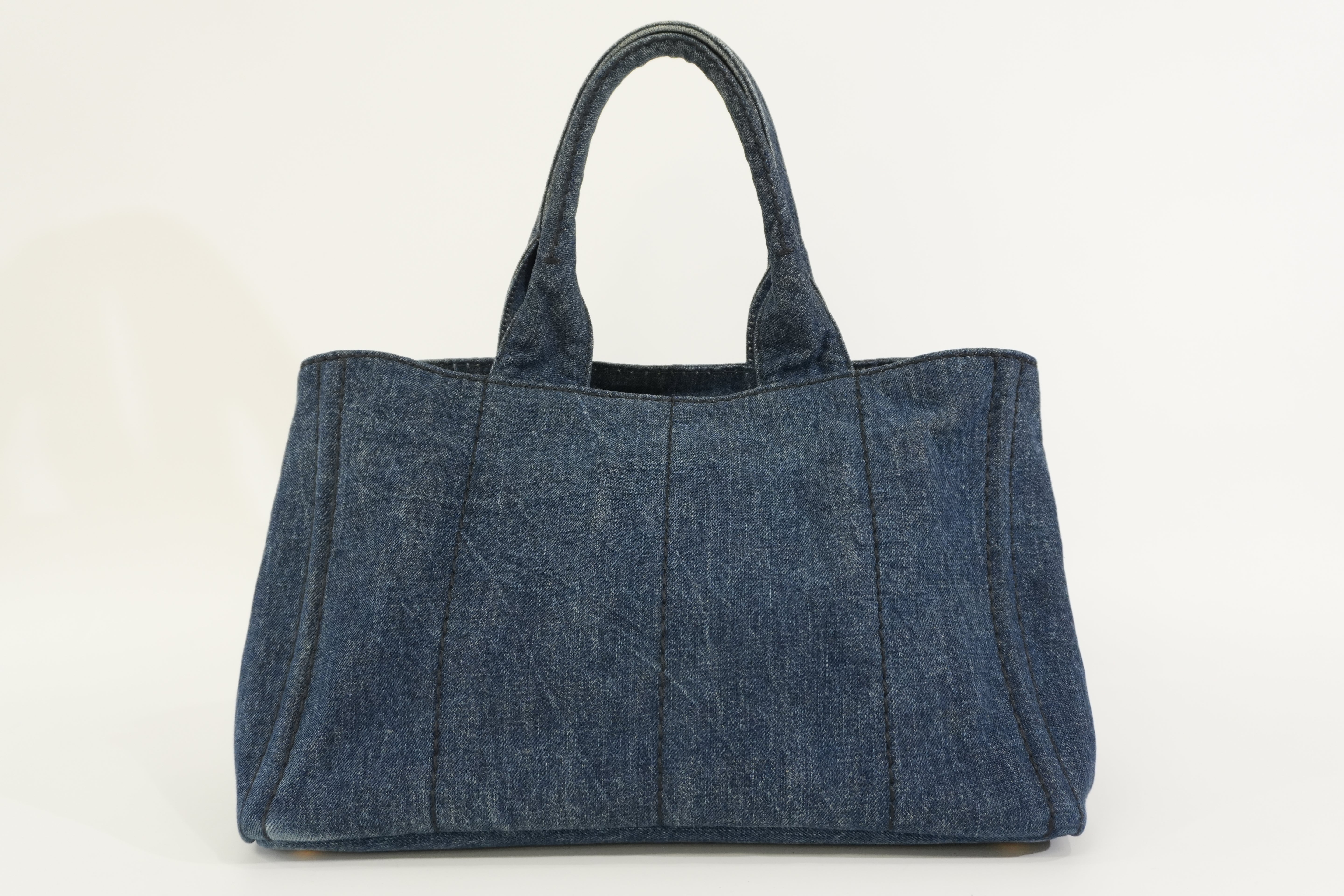Pre-owned Prada Canapa Handbag Denim
