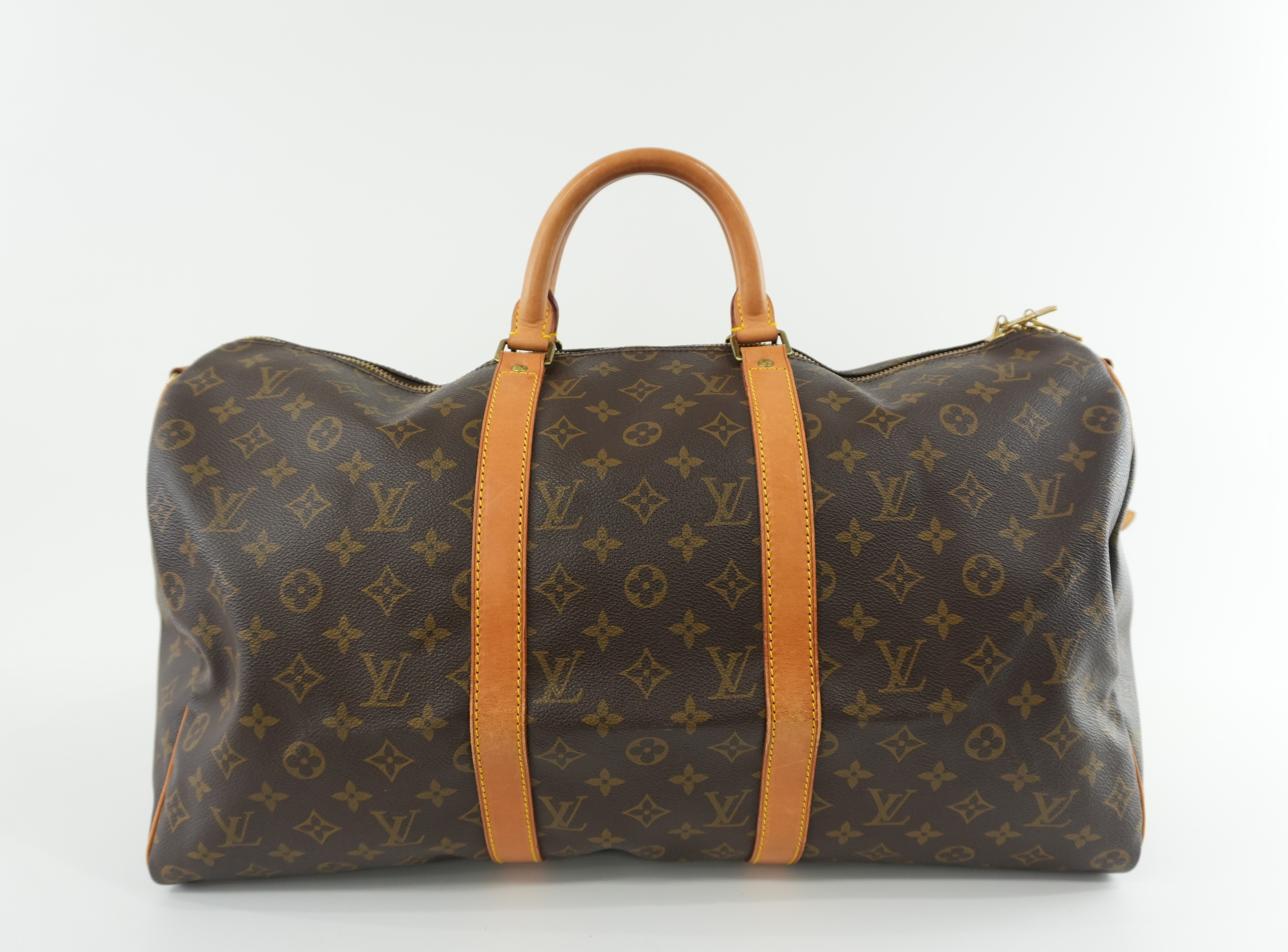 Pre-owned Louis Vuitton Monogram Keepall 50 Bandouliere