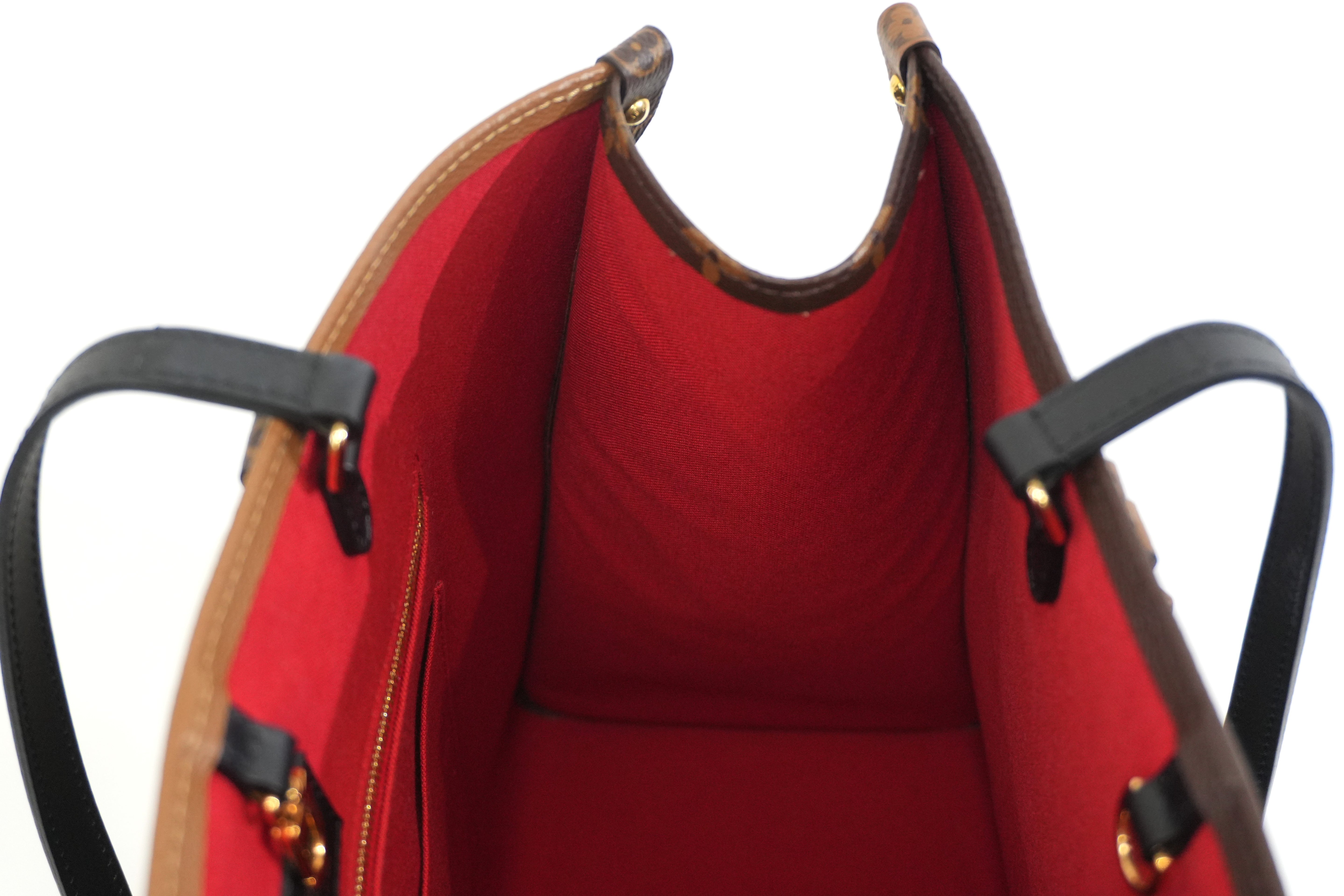Pre-owned Louis Vuitton Reverse Monogram On the Go GM Tote Bag